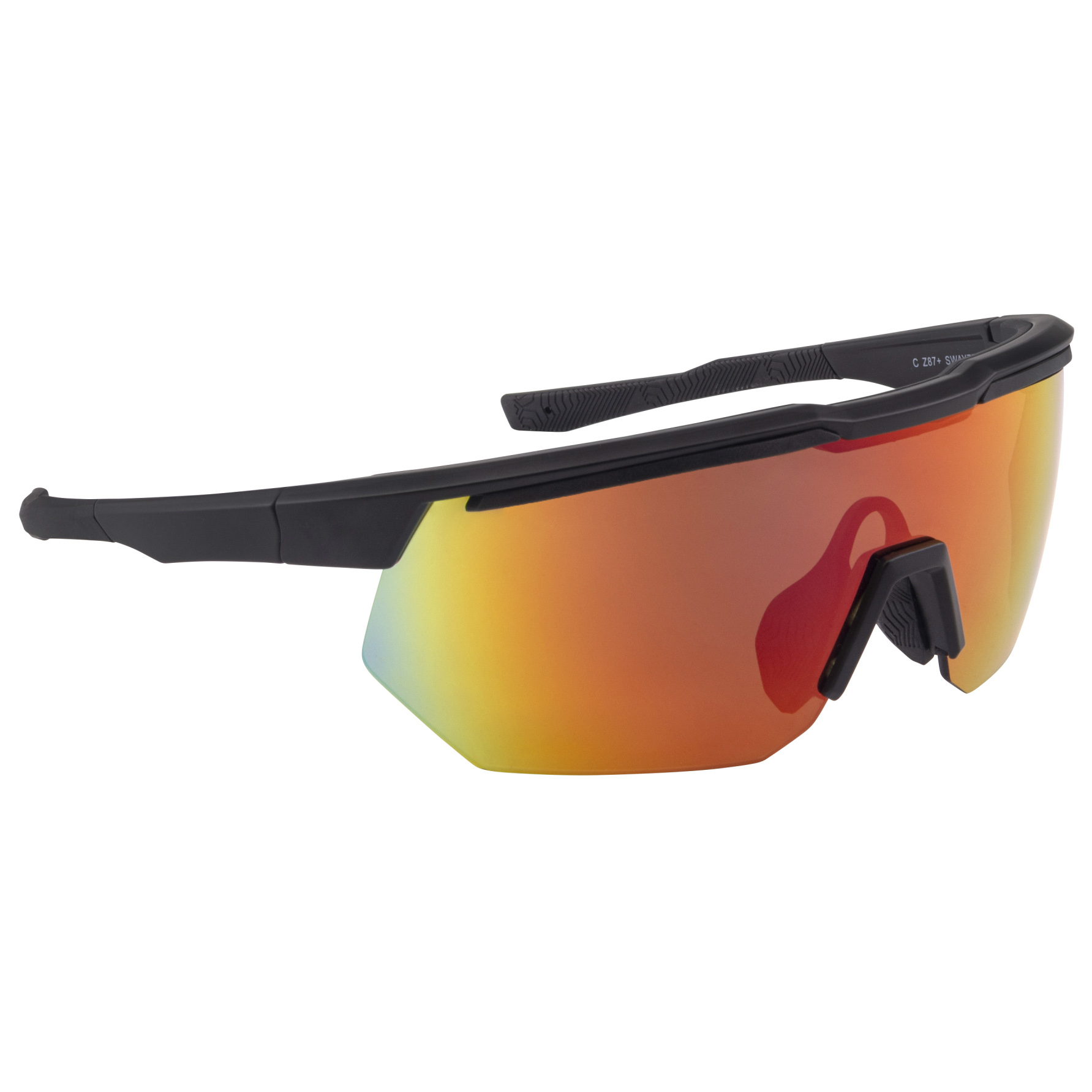 Crossfire 4929 Swaze Safety Eyewear - Black Frame - Rainbow Mirror