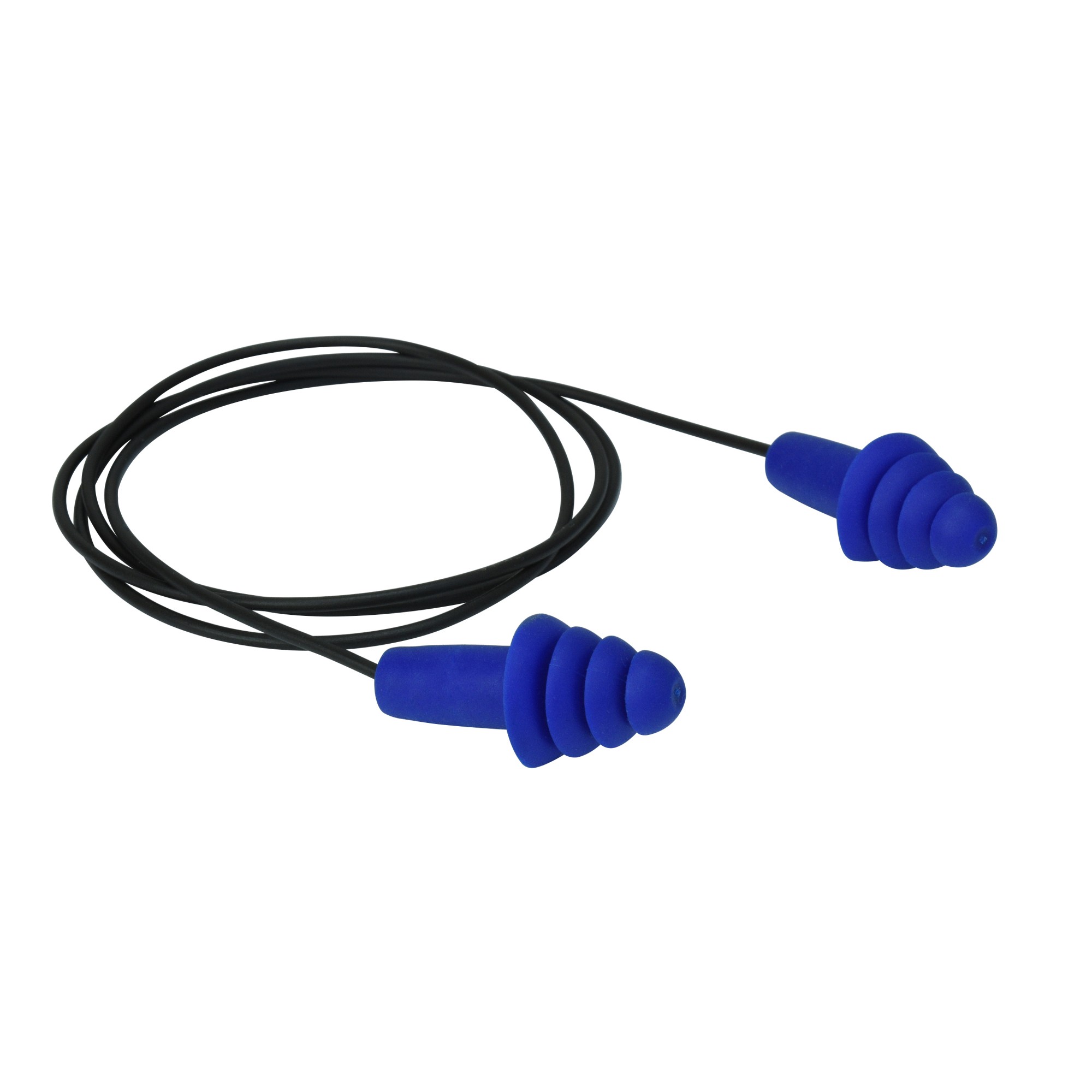 Radians FP43-FMD Resistor II Metal Detectable Reusable Corded Flanged Ear  Plugs NRR 27dB Full Source