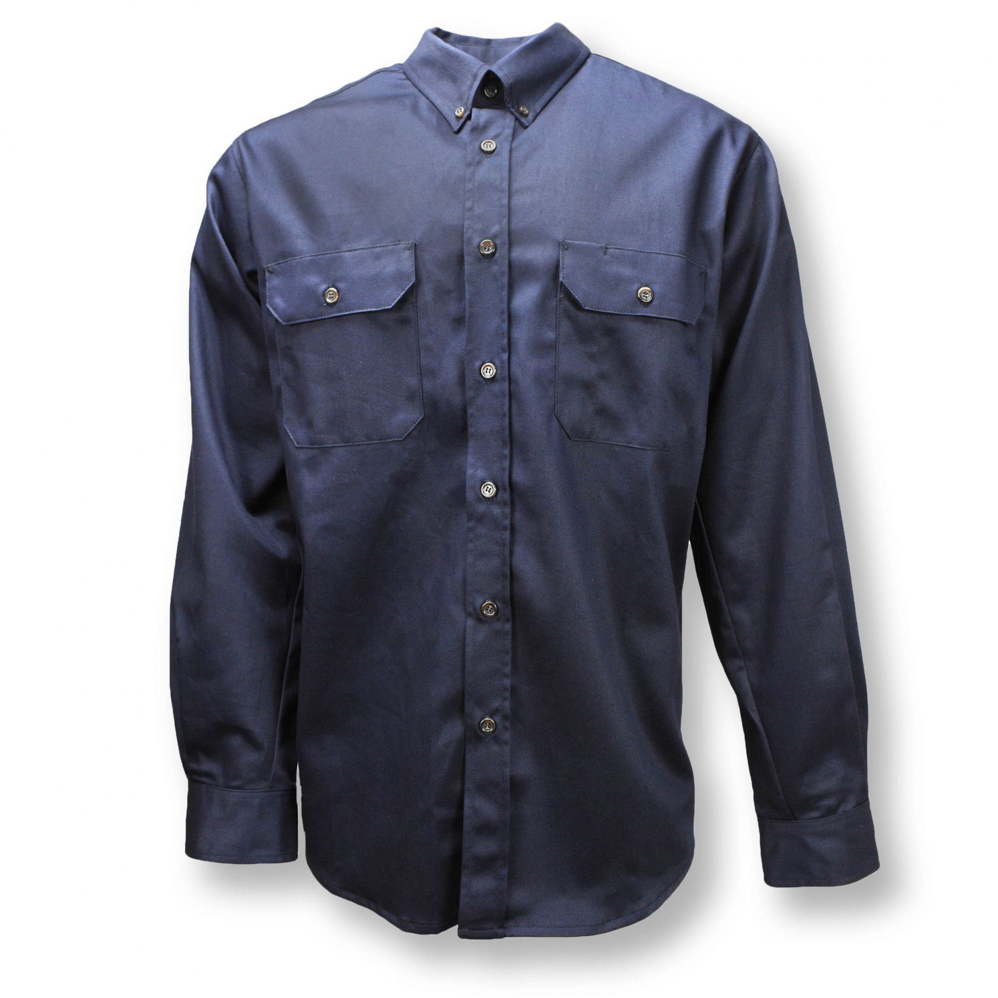 Radians FRS-003 VolCore Long Sleeve Cotton Button Down FR Shirt - Navy ...