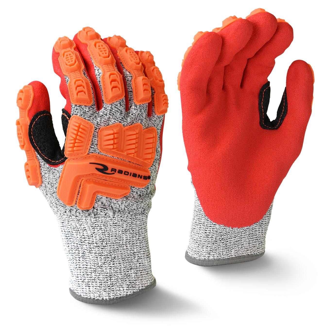 12 PAIR) WORK GLOVES NITRILE COATED RED NYLON GLOBAL 500MF TSUNAMI