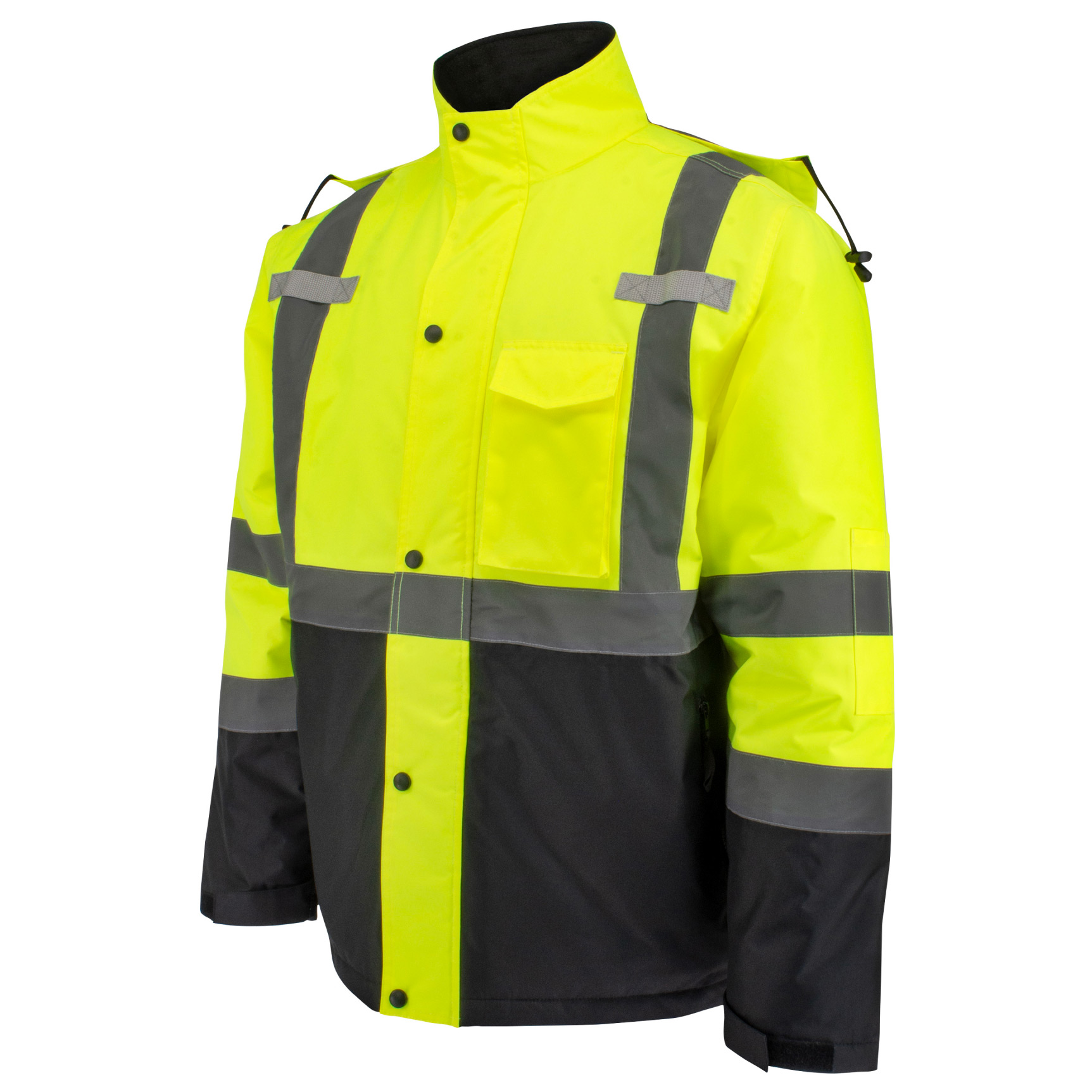 Radians SJ411QB-3ZGS Type R Class 3 Black Bottom Quilted Parka - Yellow ...