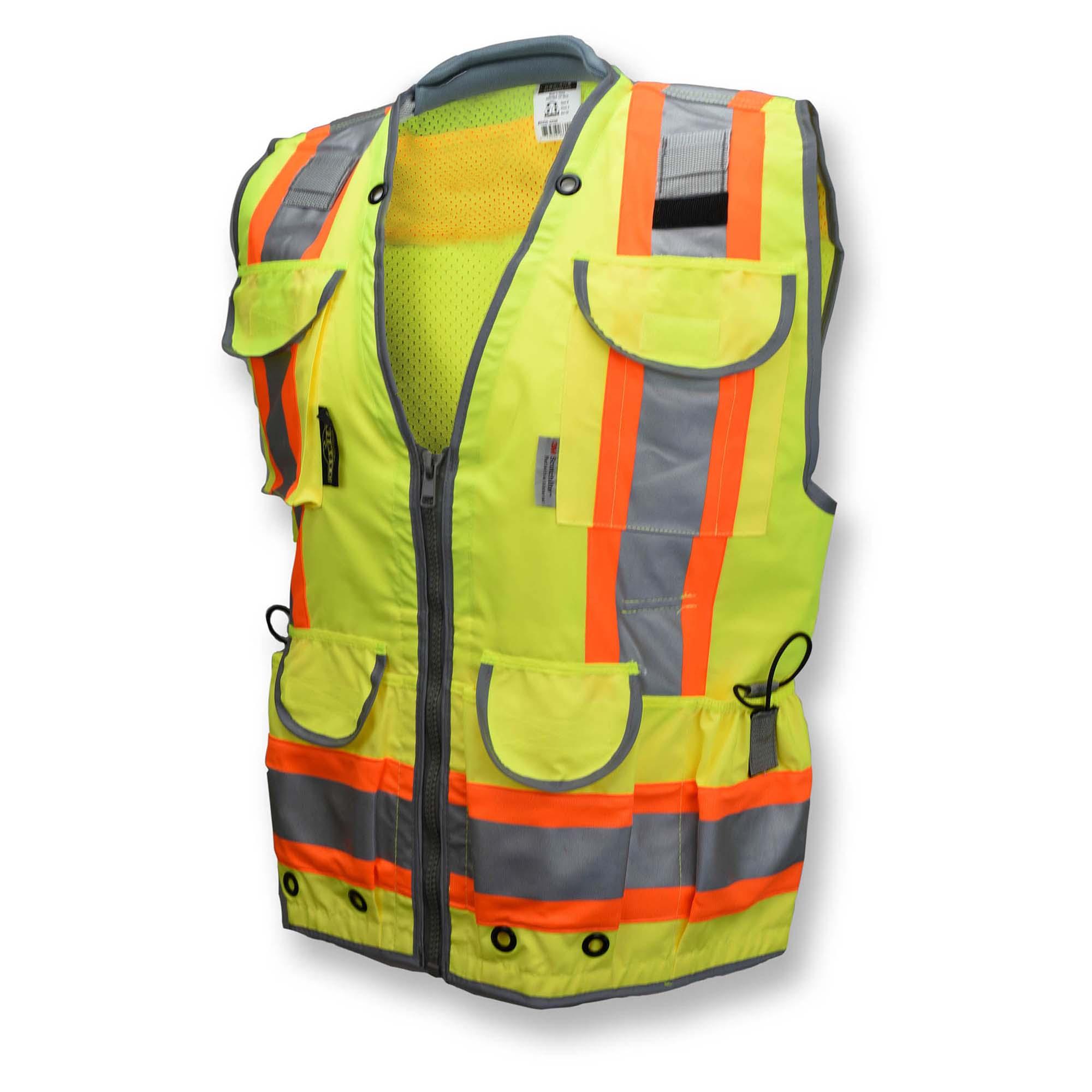 Radians Radwear Mens 4x/5x High Visibility Work Wear Safety Vest C-8