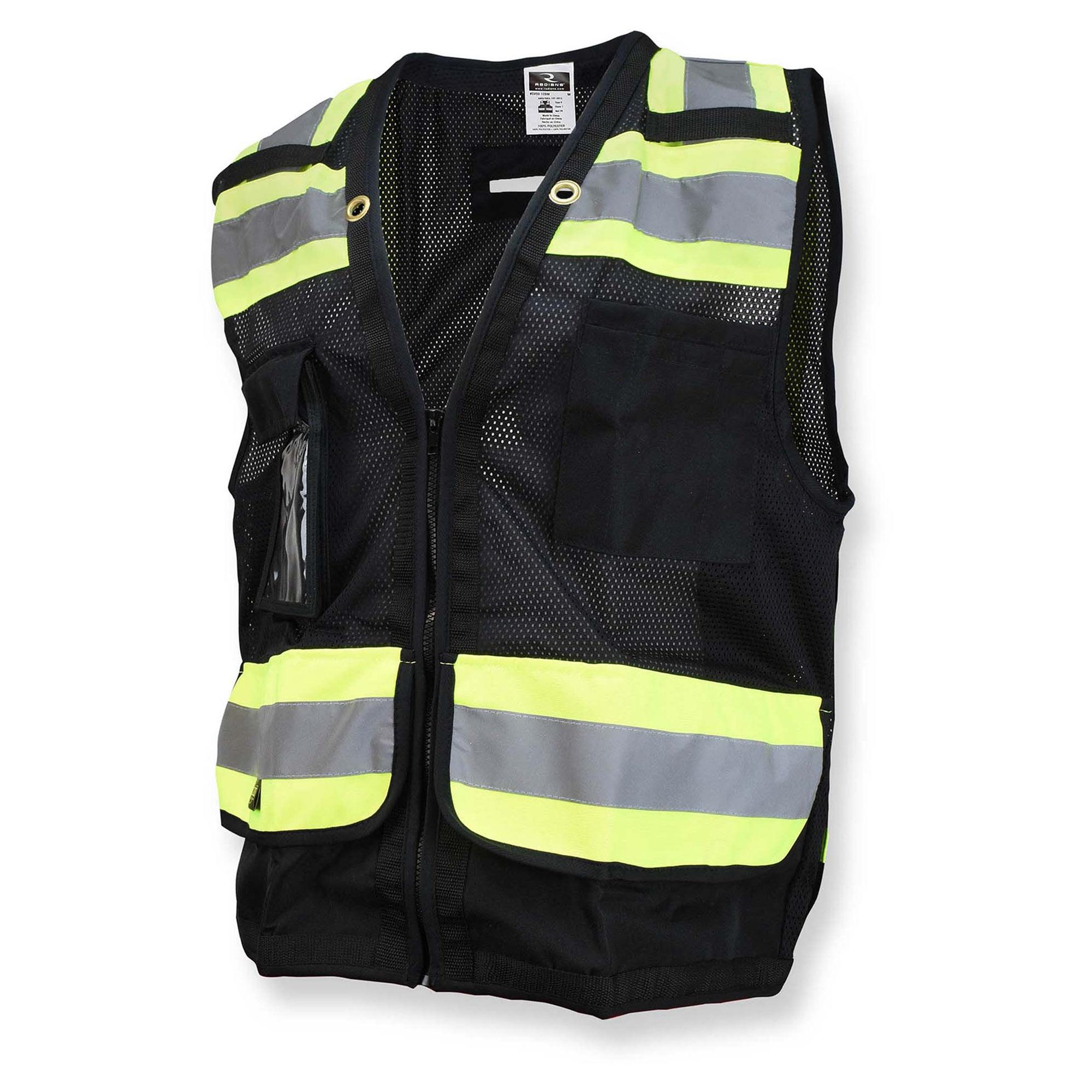 Radians SV55 Class Heavy Woven Two Tone Engineer Vest with Padded Neck to - 3