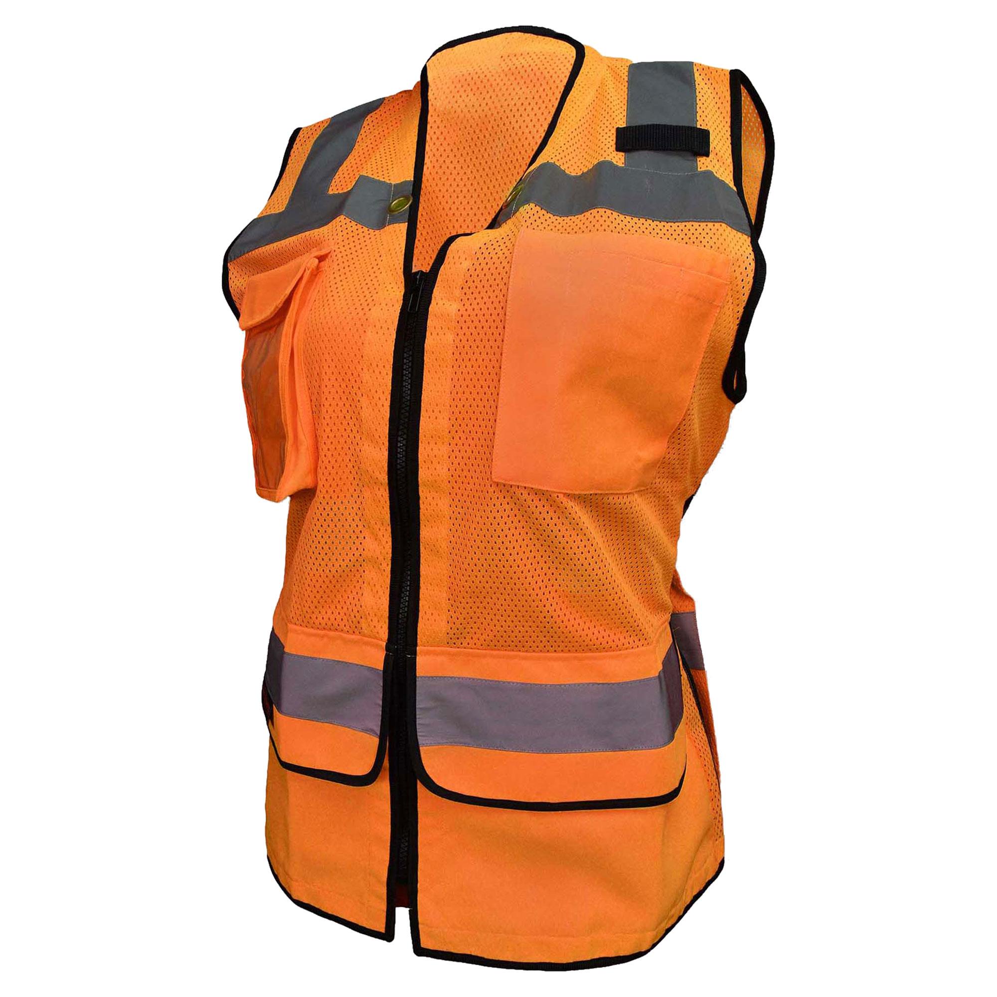 Radians SV59W Type R Class Women's Heavy Duty Surveyor Safety Vest  Orange Full Source