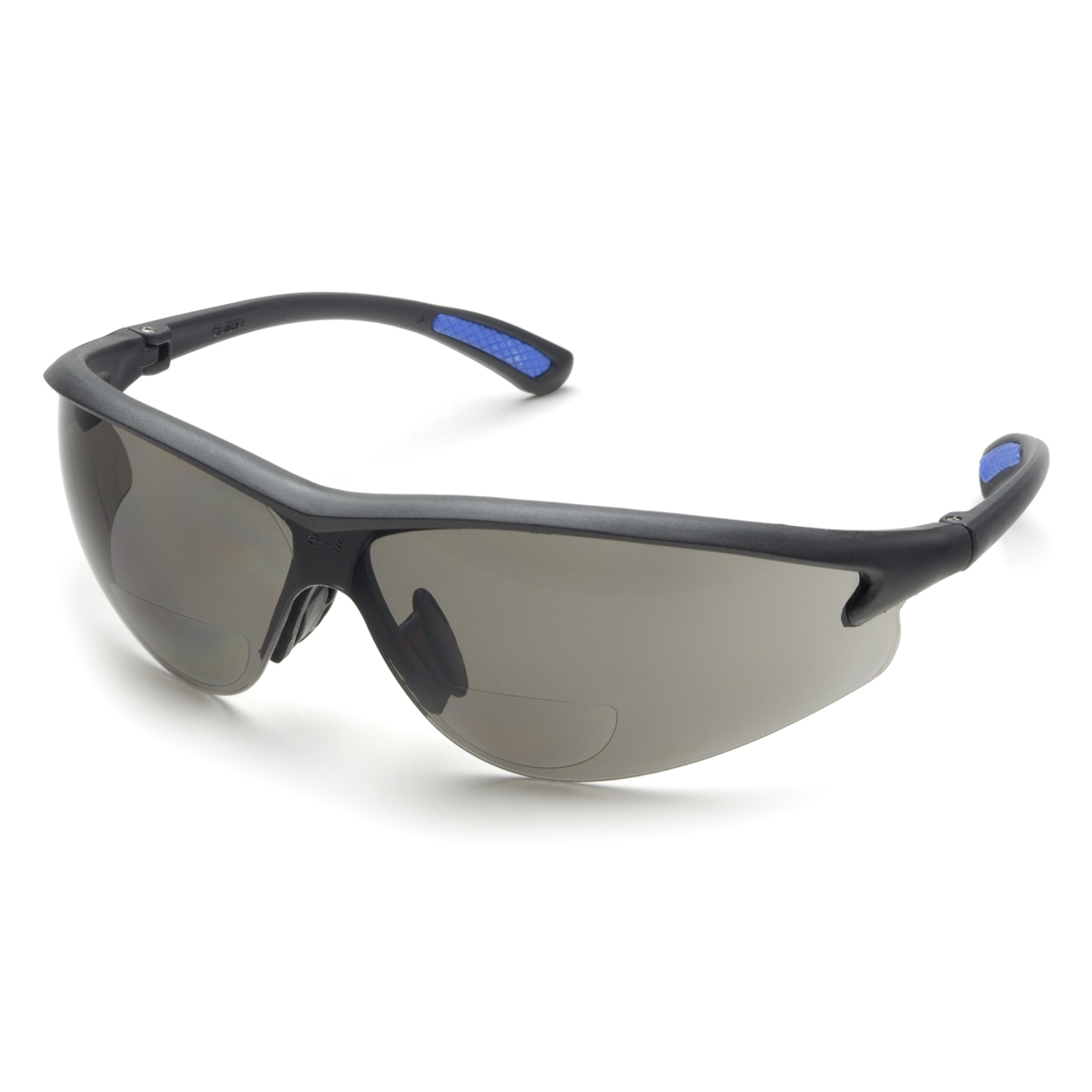 Elvex RX300G Bifocal Safety Glasses Black Frame Grey Lens