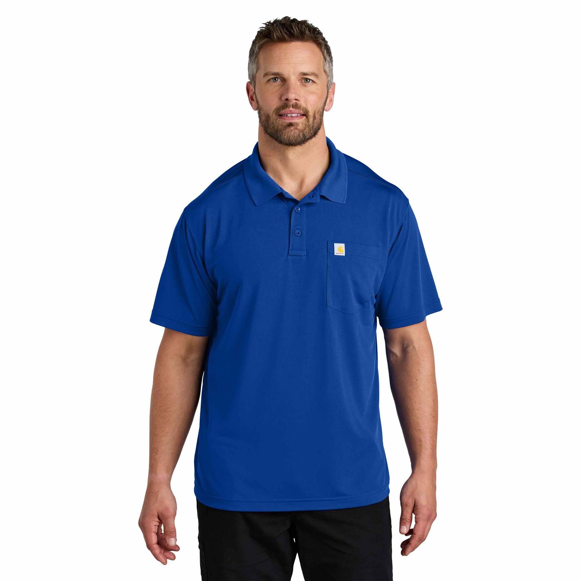 Carhartt CT106880 Force Snag-Resistant Pocket Polo - Royal Glass