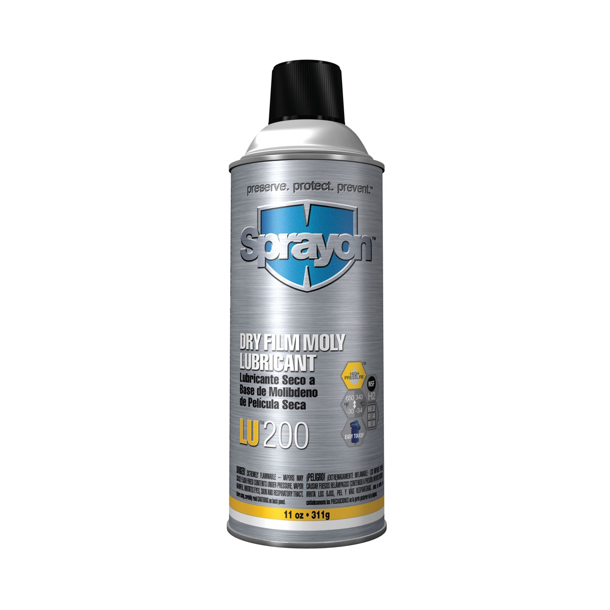 Sprayon LU 200 Dry Film Moly Lubricant 11 oz Aerosol Full Source