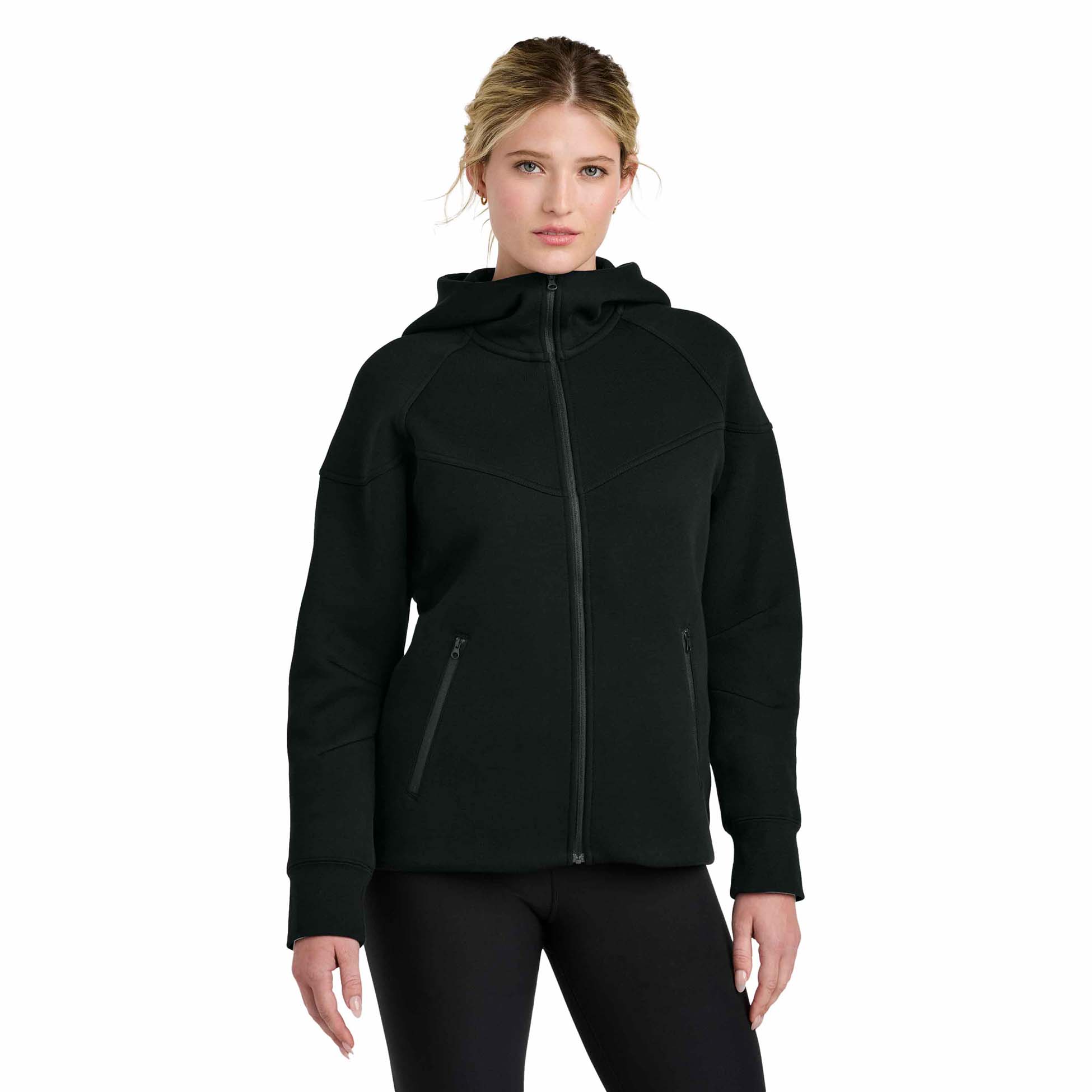 Nike NKFQ4798 Ladies Tech Fleece Full-Zip Hoodie - Black | Full Source