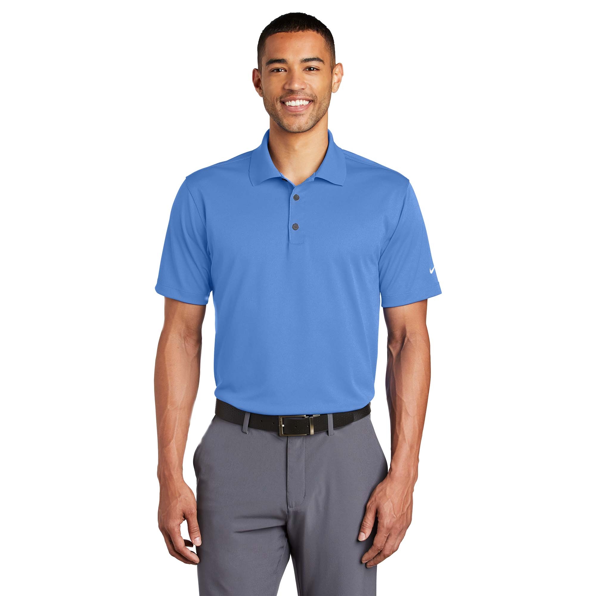 Nike 203690 Tech Basic Dri-FIT Polo - University Blue | Full Source