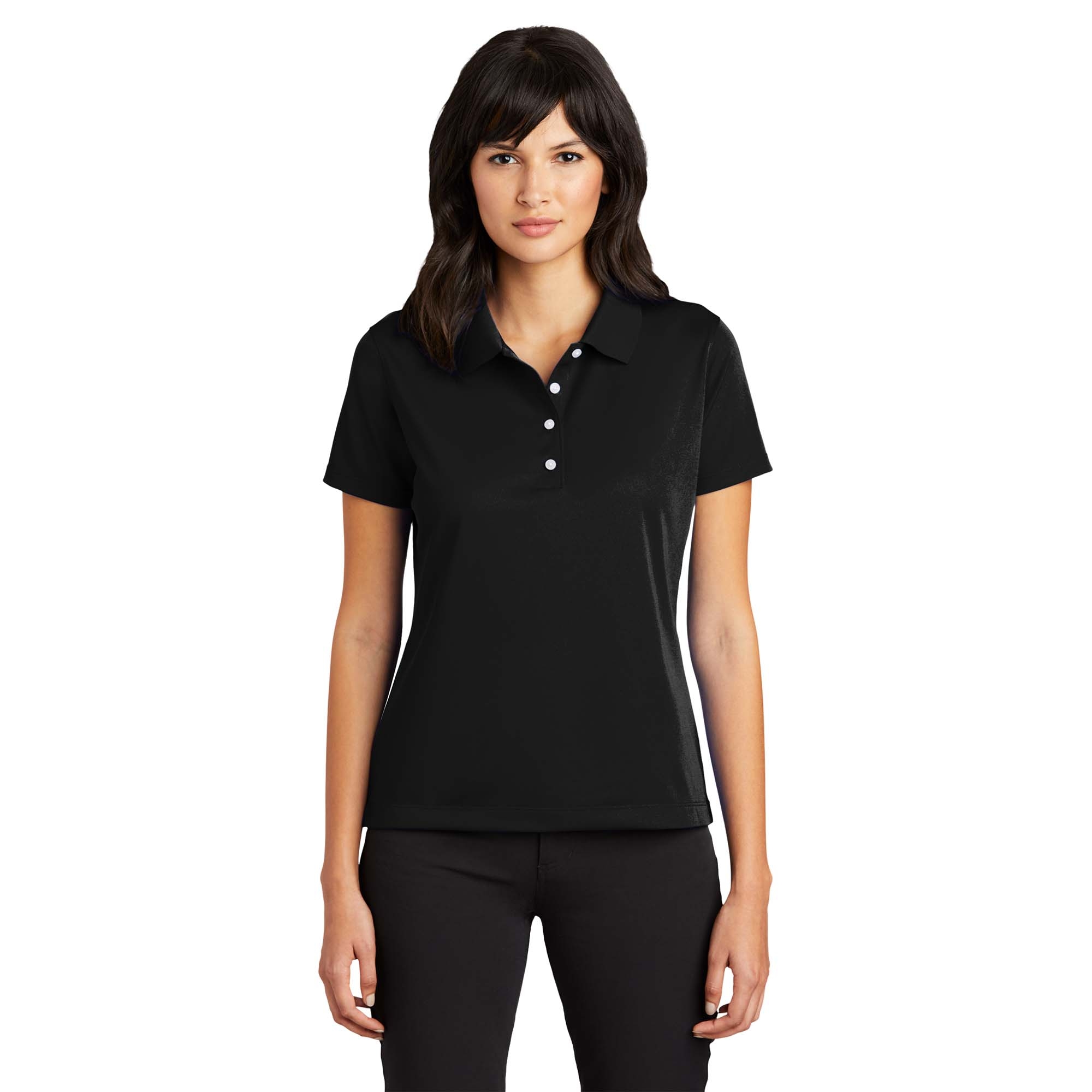 Nike 203697 Ladies Tech Basic Dri-FIT Polo - Black | Full Source