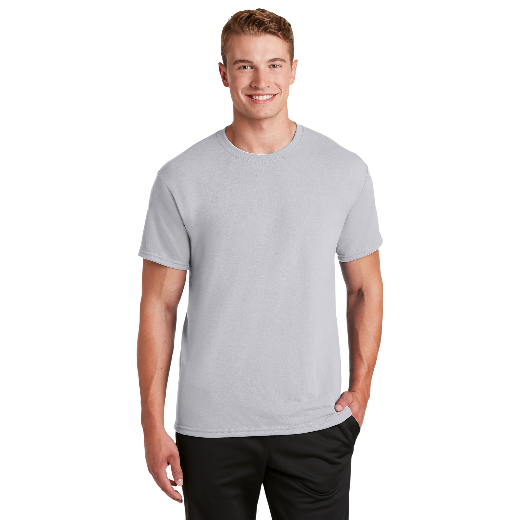 Jerzees 21M Dri-Power 100% Polyester T-Shirt - Silver | Full Source
