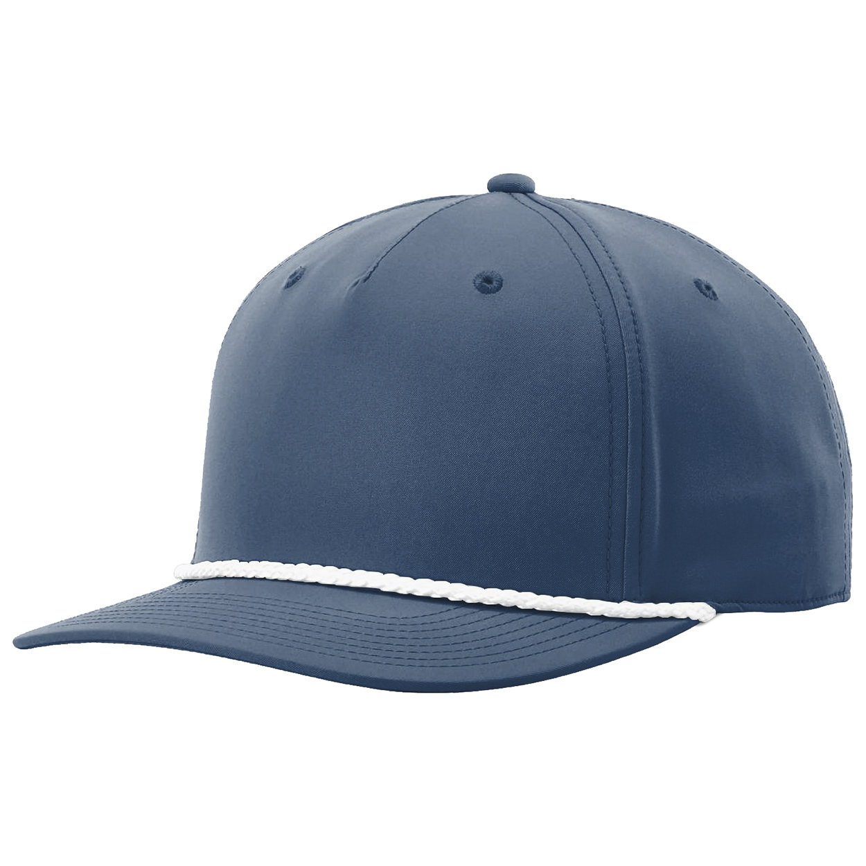 Richardson 258 Five Panel Classic Rope Cap - Light Blue/White