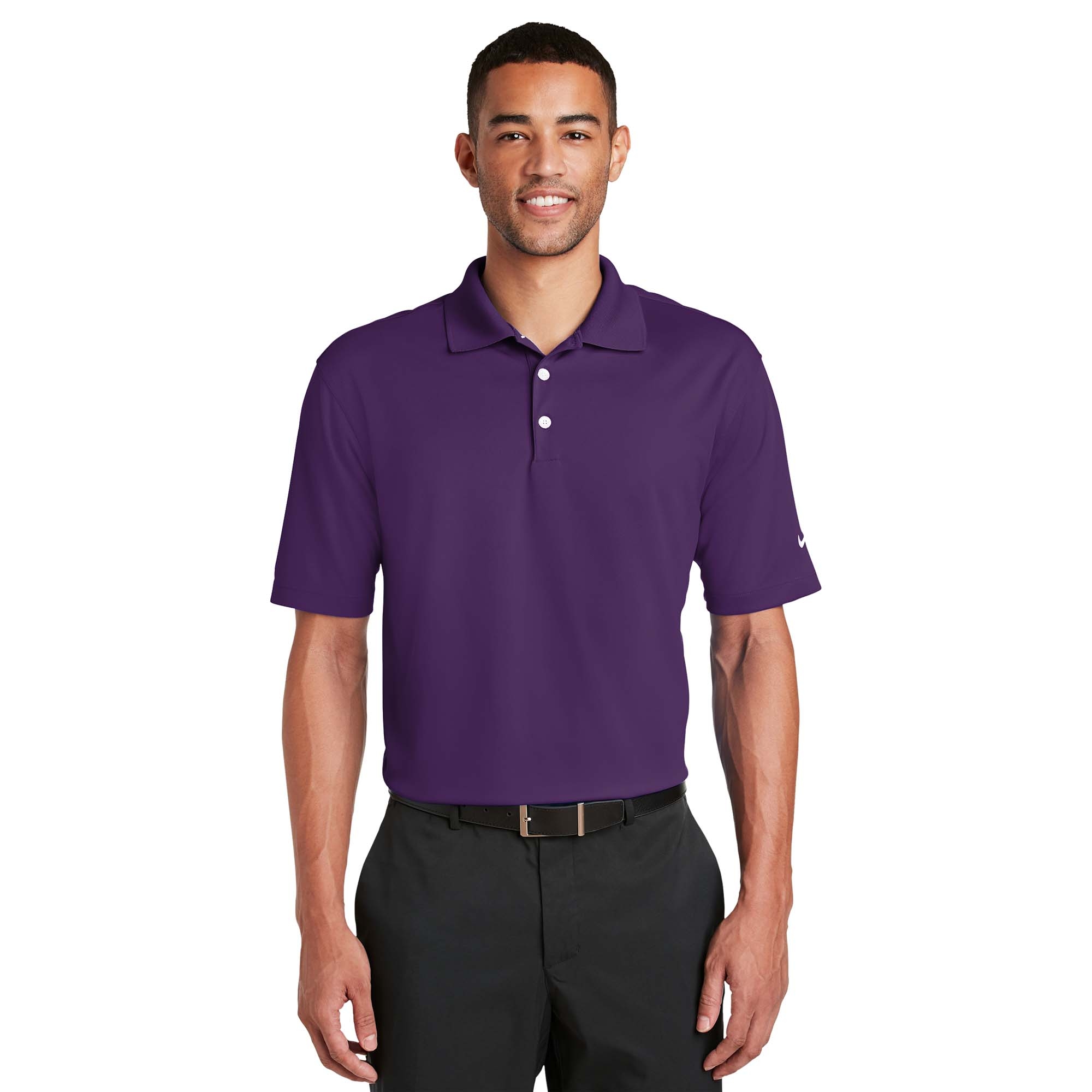 purple nike polo shirt