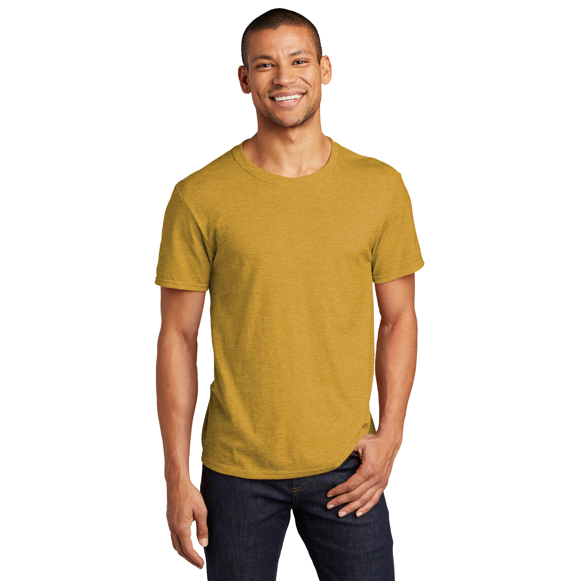 ★KIRSH★ Kirsh X Sun One Bird Ringer T-Shirt Light Yellow Jerzees 560M Premium Blend Ring Spun T-Shirt - Mustard