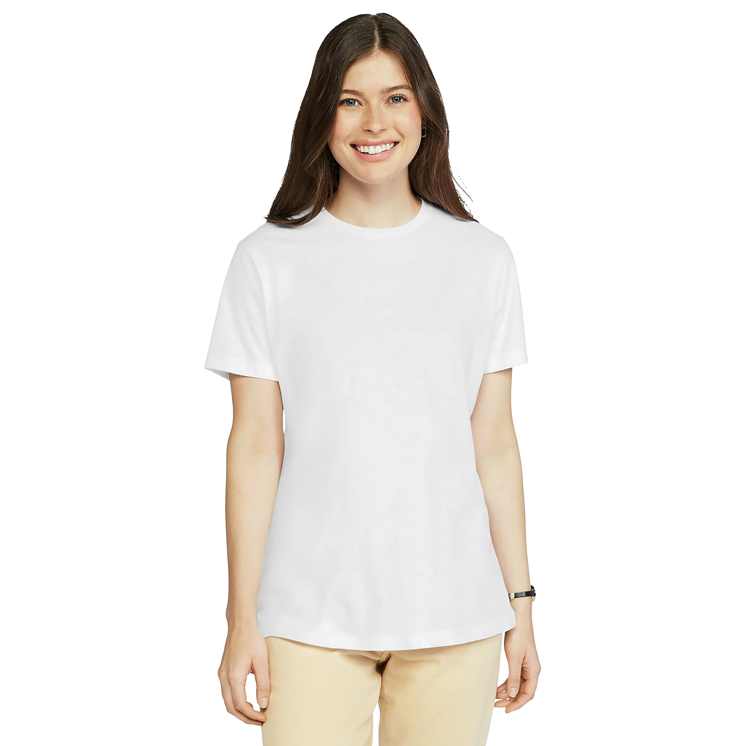 Gildan 67000L Softstyle Women's CVC T-Shirt - White | Full Source