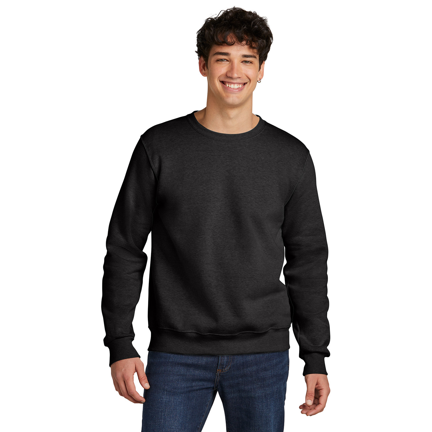リチウムオム　3GG WIDE BORDER CREW NECK KNIT 50 Jerzees Eco Premium Blend Crewneck Sweatshirt | Product | SanMar