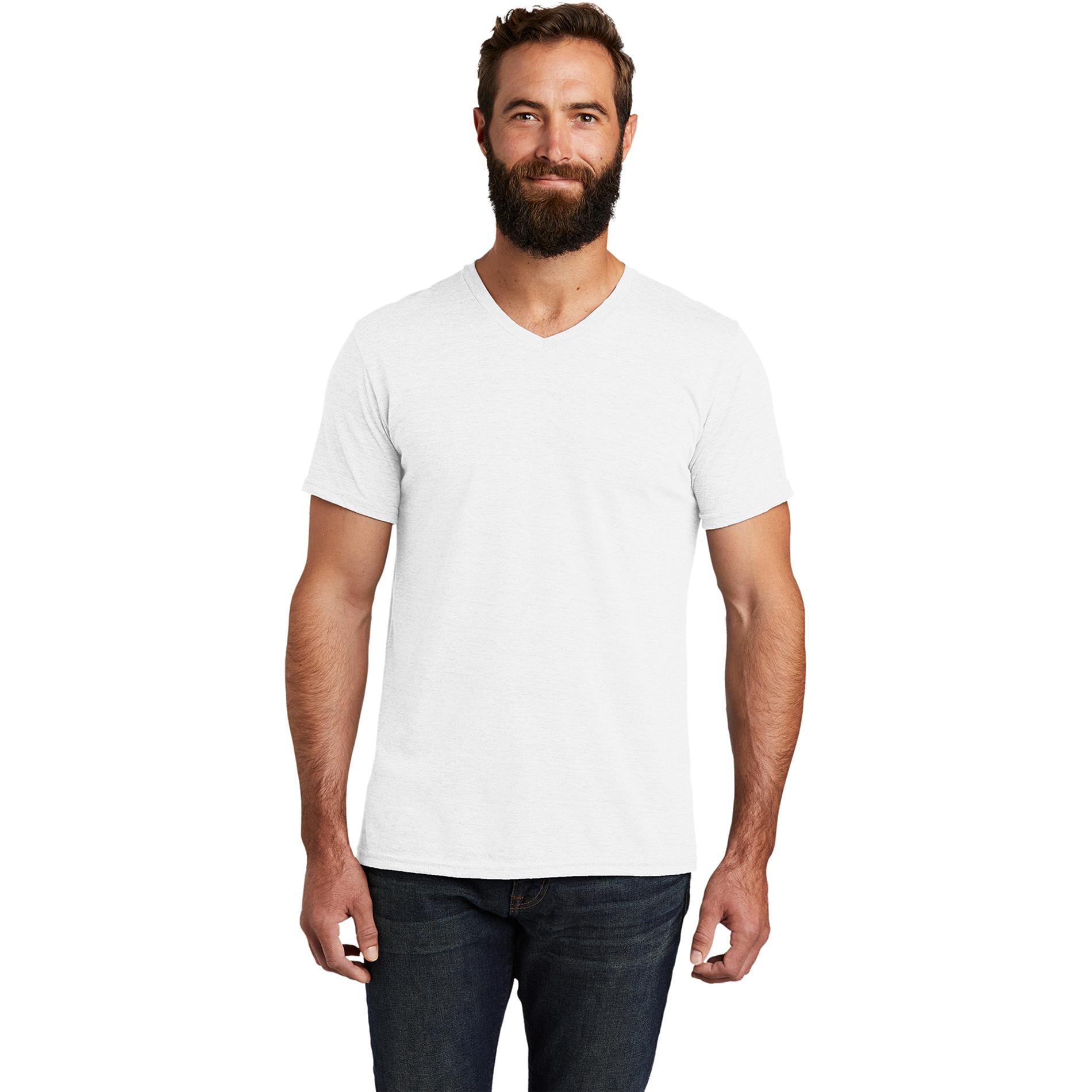 Allmade AL2014 Unisex Tri-Blend V-Neck Tee - Fairly White | Full Source