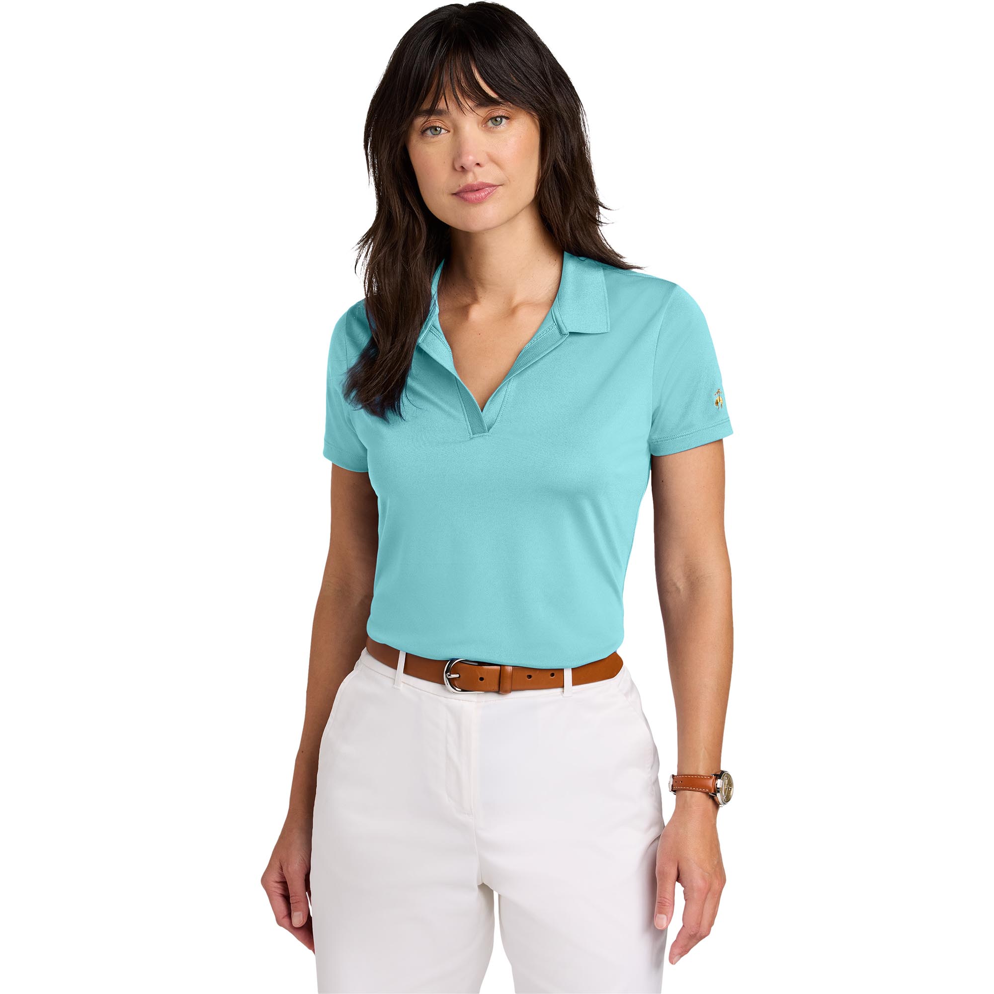 Brooks Brothers BB18221 Ladies Mesh Pique Performance Polo Brooks Brothers BB18221 Ladies Mesh Pique Performance Polo