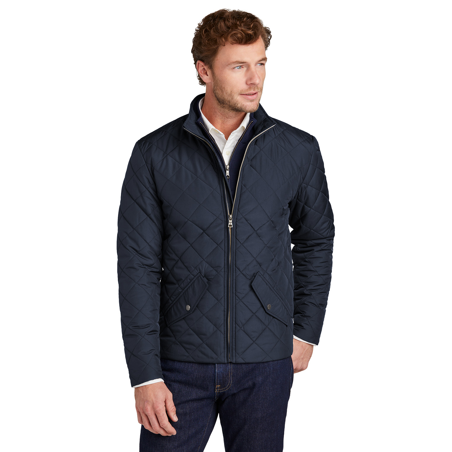 Brooks Brothers BB18600 Quilted Jacket - Night Navy | Full Source