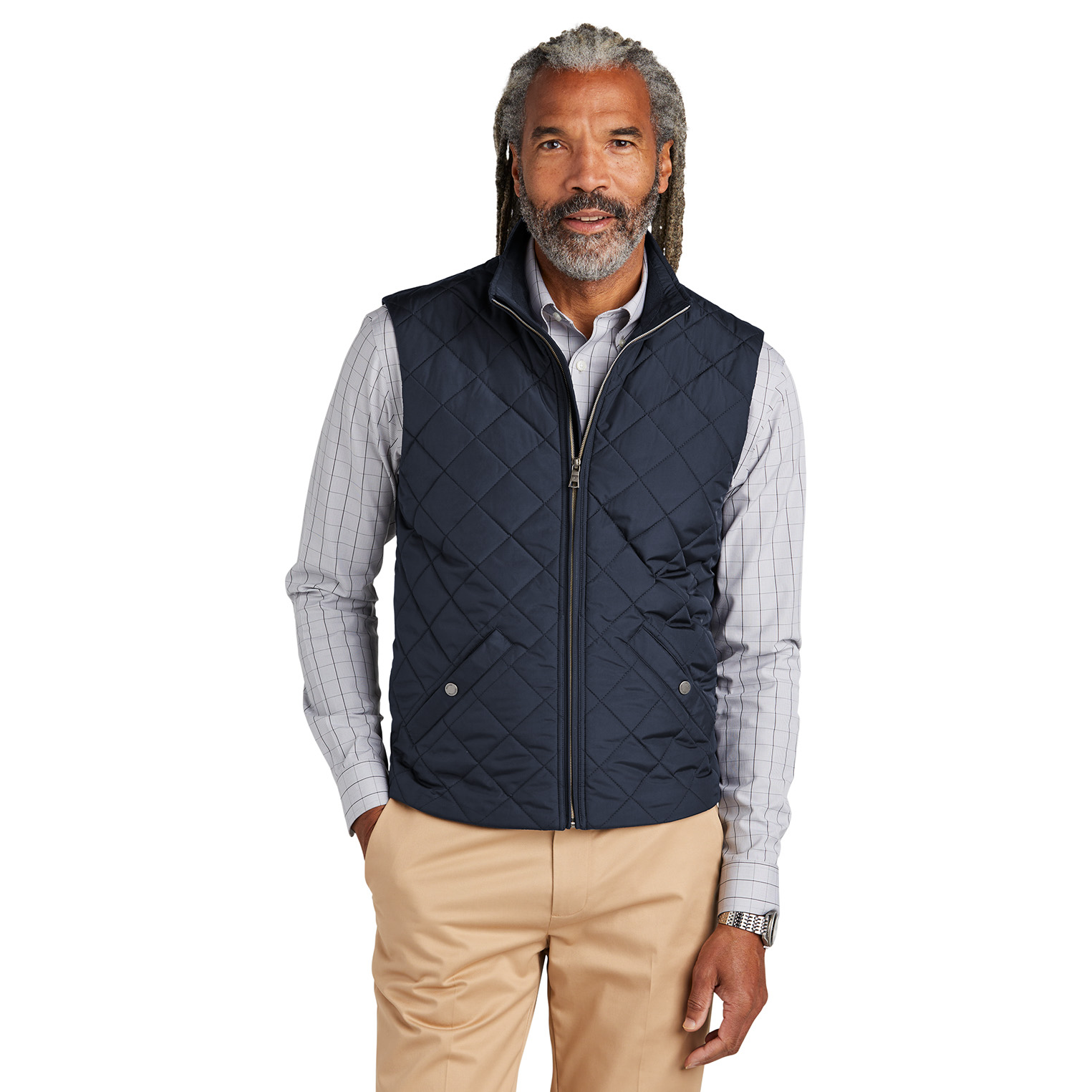 Brooks Brothers BB18602 Quilted Vest - Night Navy | Full Source Brooks Brothers BB18602 Quilted Vest - Night Navy | Full Source