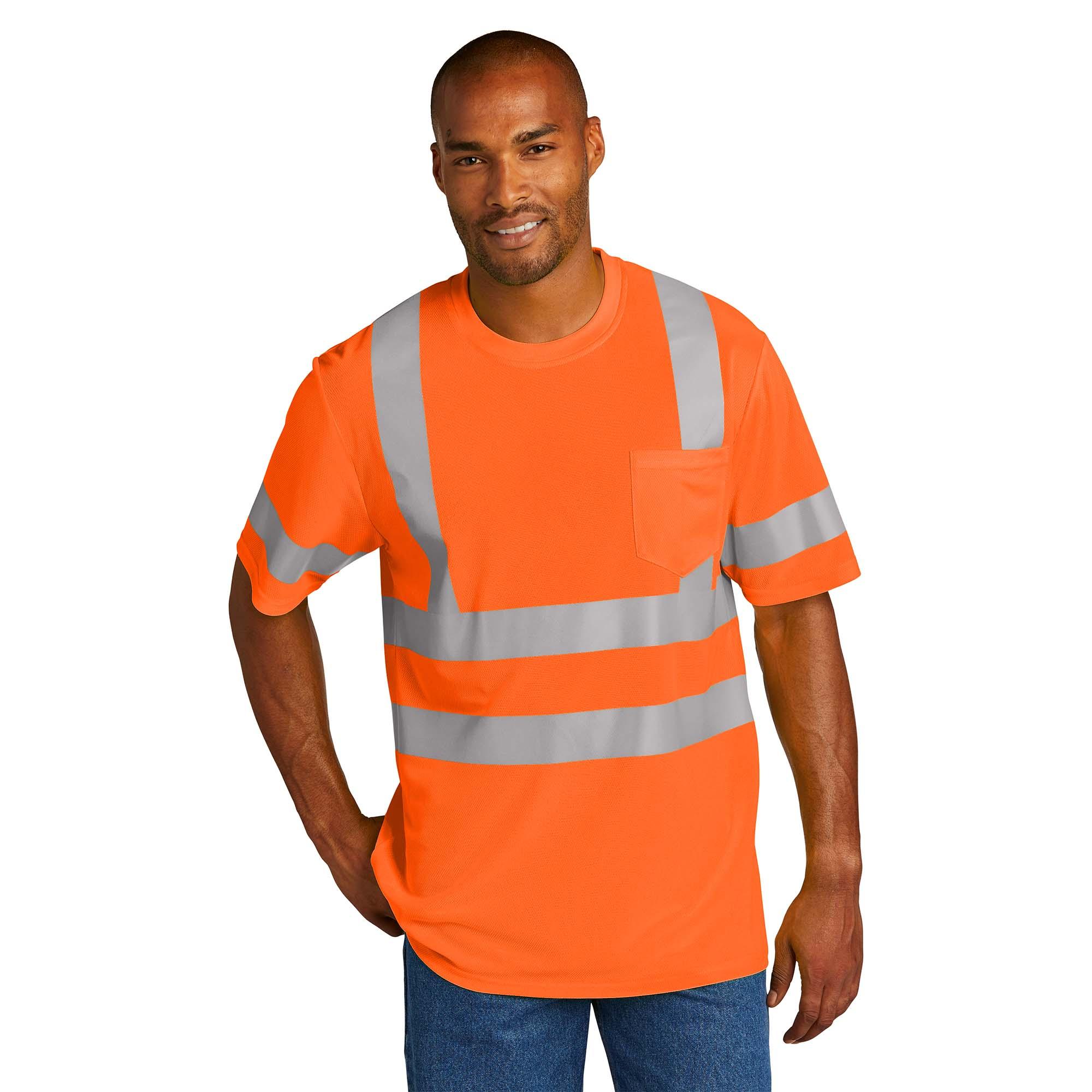 CornerStone CS202 ANSI 107 Class 3 Mesh T-Shirt - Orange | Full Source