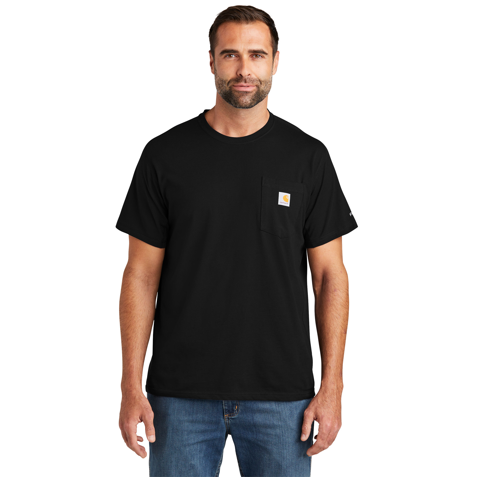 Carhartt CT106652 Force Short Sleeve Pocket T-Shirt - Black | Full Source