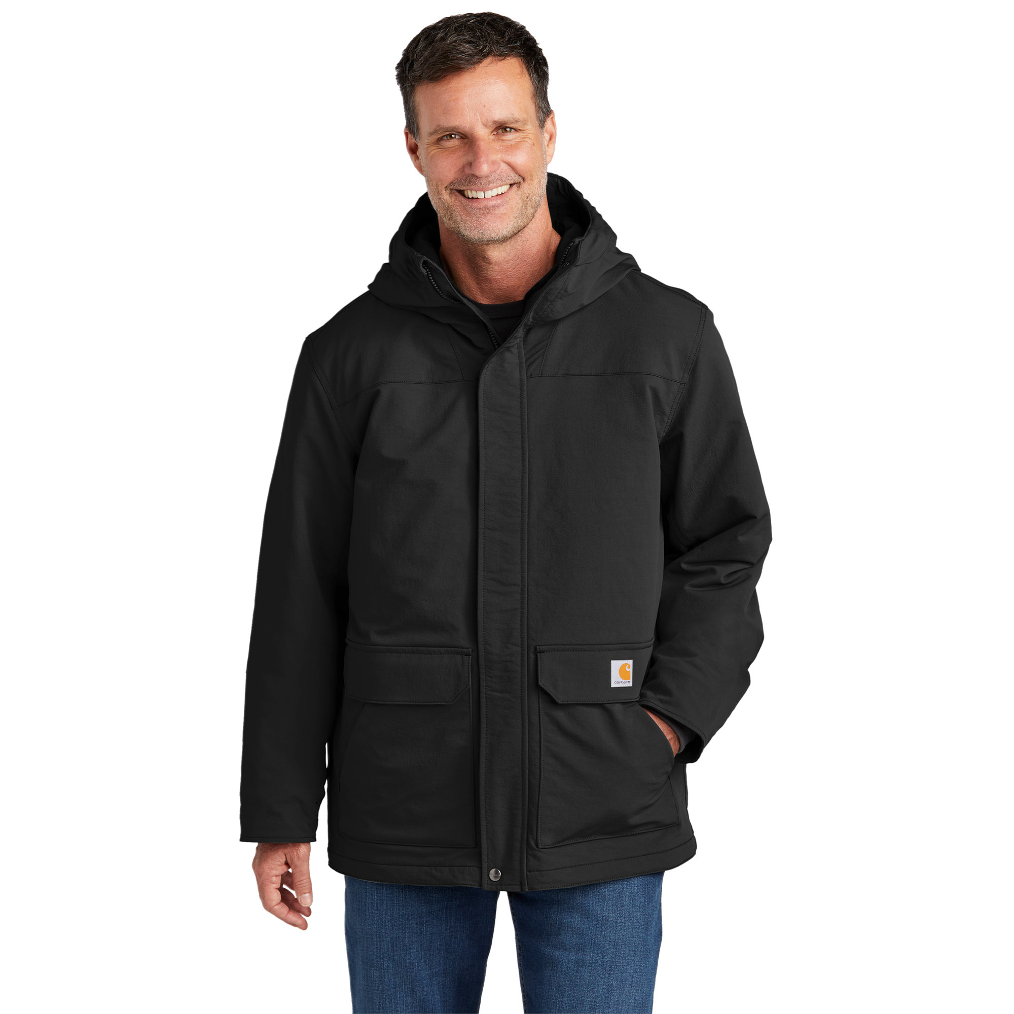 Carhartt CT105533 Super Dux Insulated Hooded Coat - Black | Full Source
