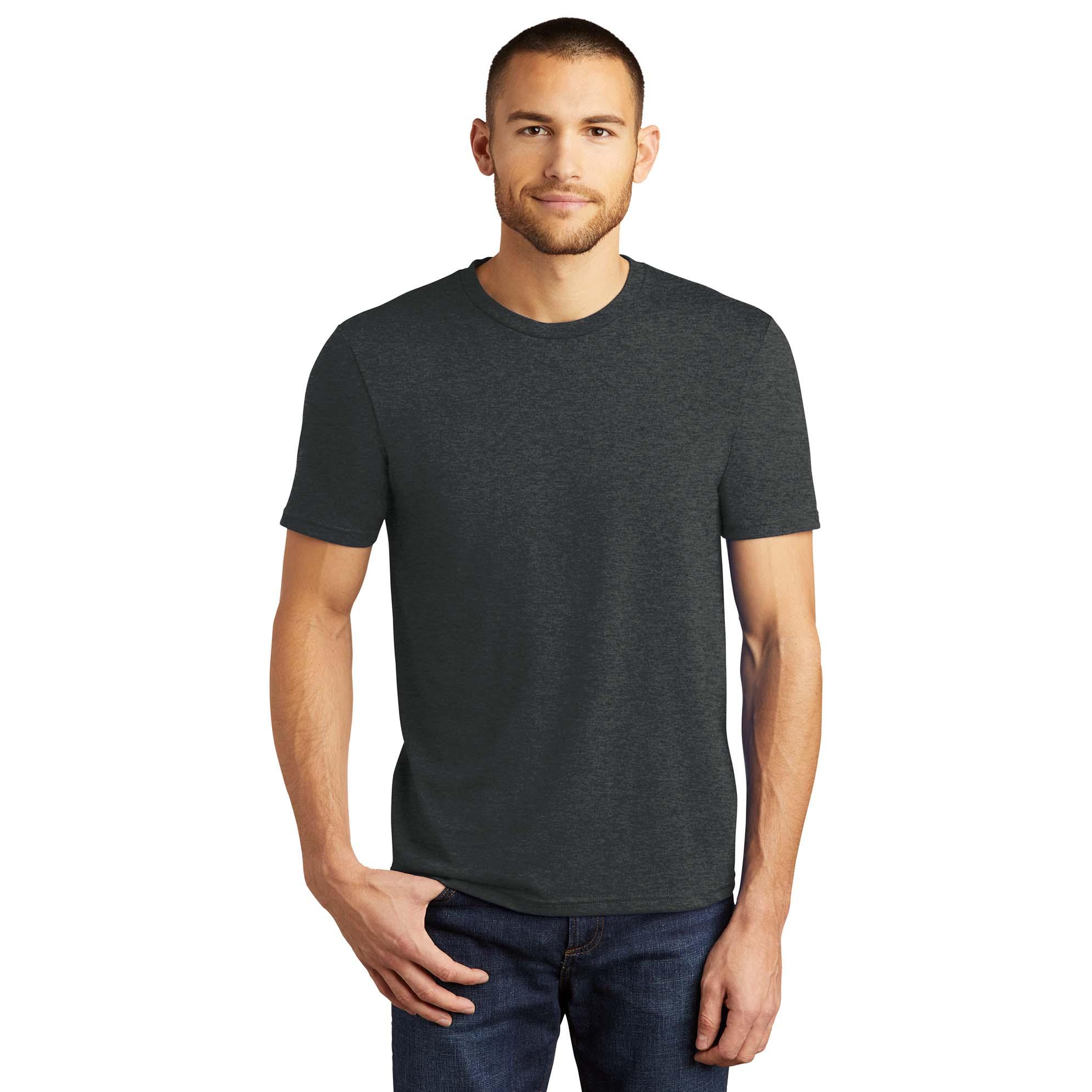 District DM130 Perfect Tri Crew Tee - Black Frost | Full Source