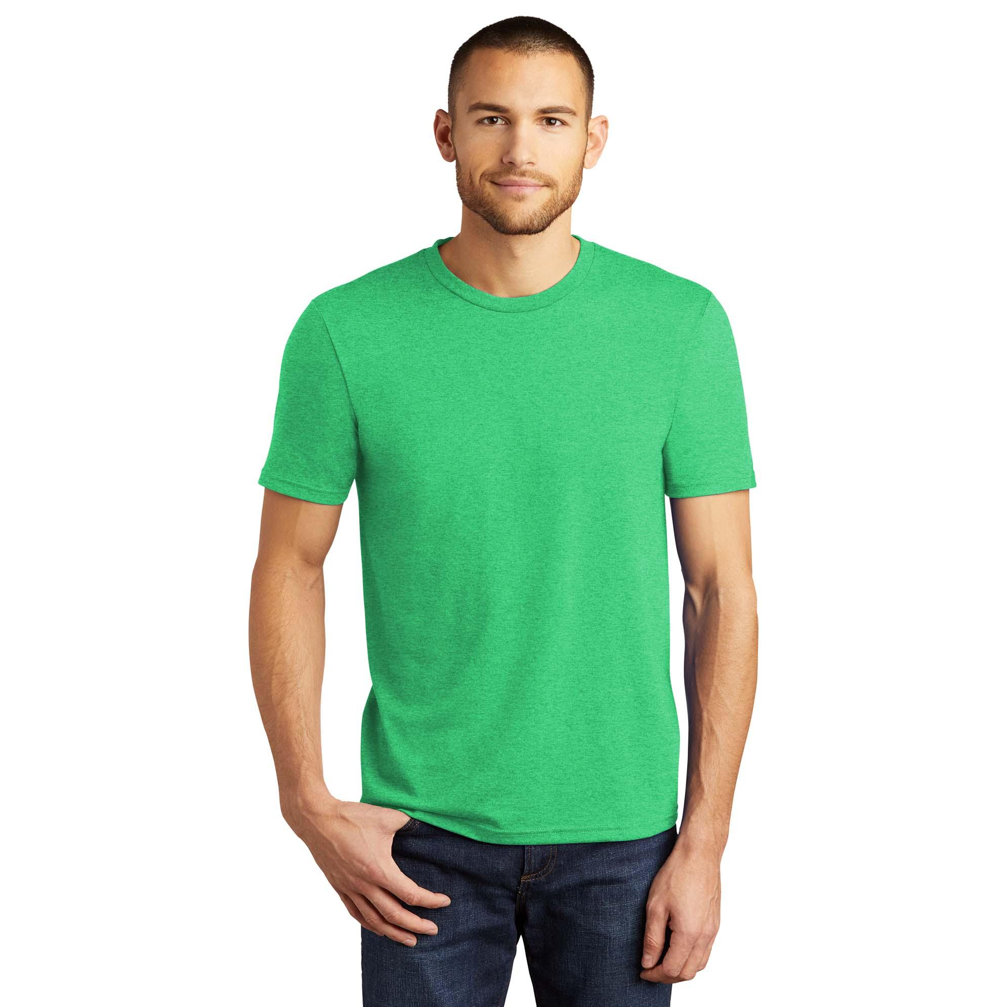 District DM130 Perfect Tri Crew Tee - Green Frost | FullSource.com