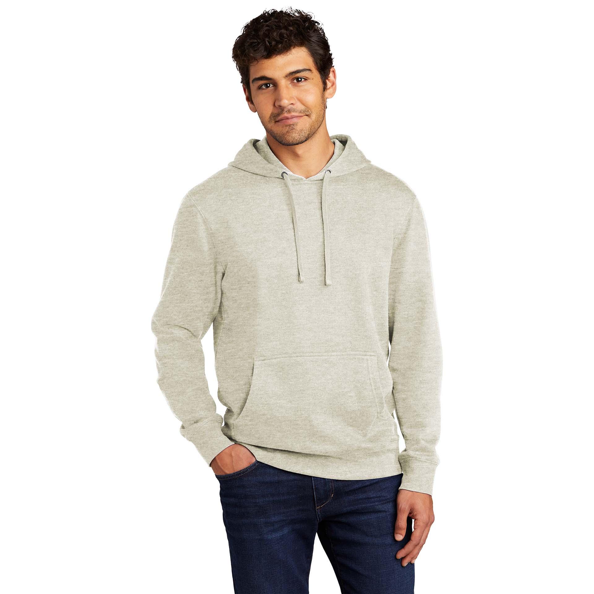 District DT6100 V.I.T. Fleece Pullover Hoodie Oatmeal Heather Full