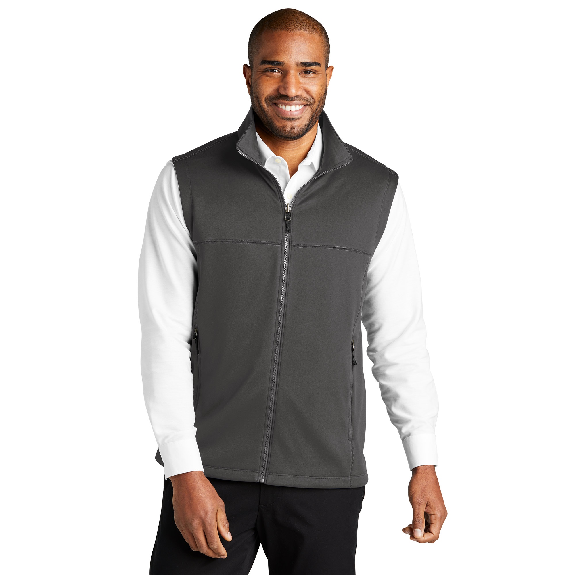 Port Authority F906 Collective Smooth Fleece Vest - Graphite