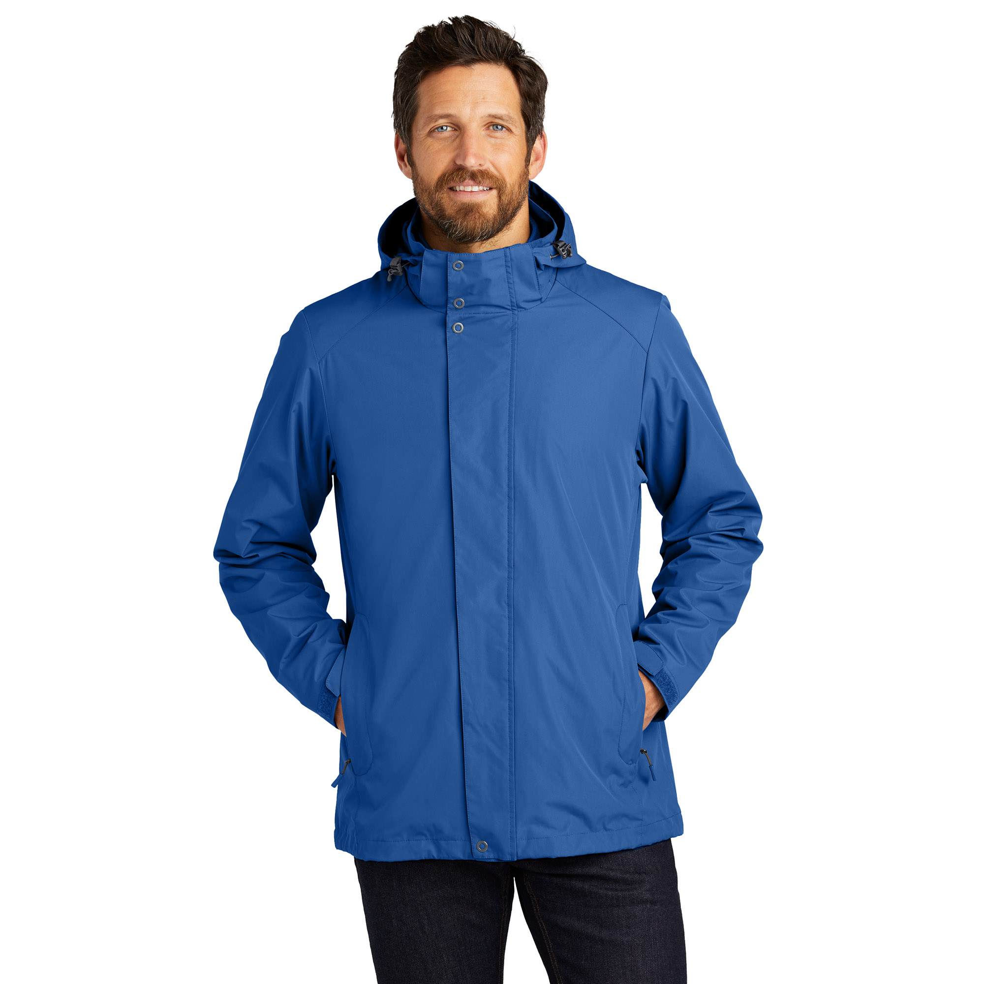 Port Authority J123 All-Weather 3-in-1 Jacket - True Blue | Full
