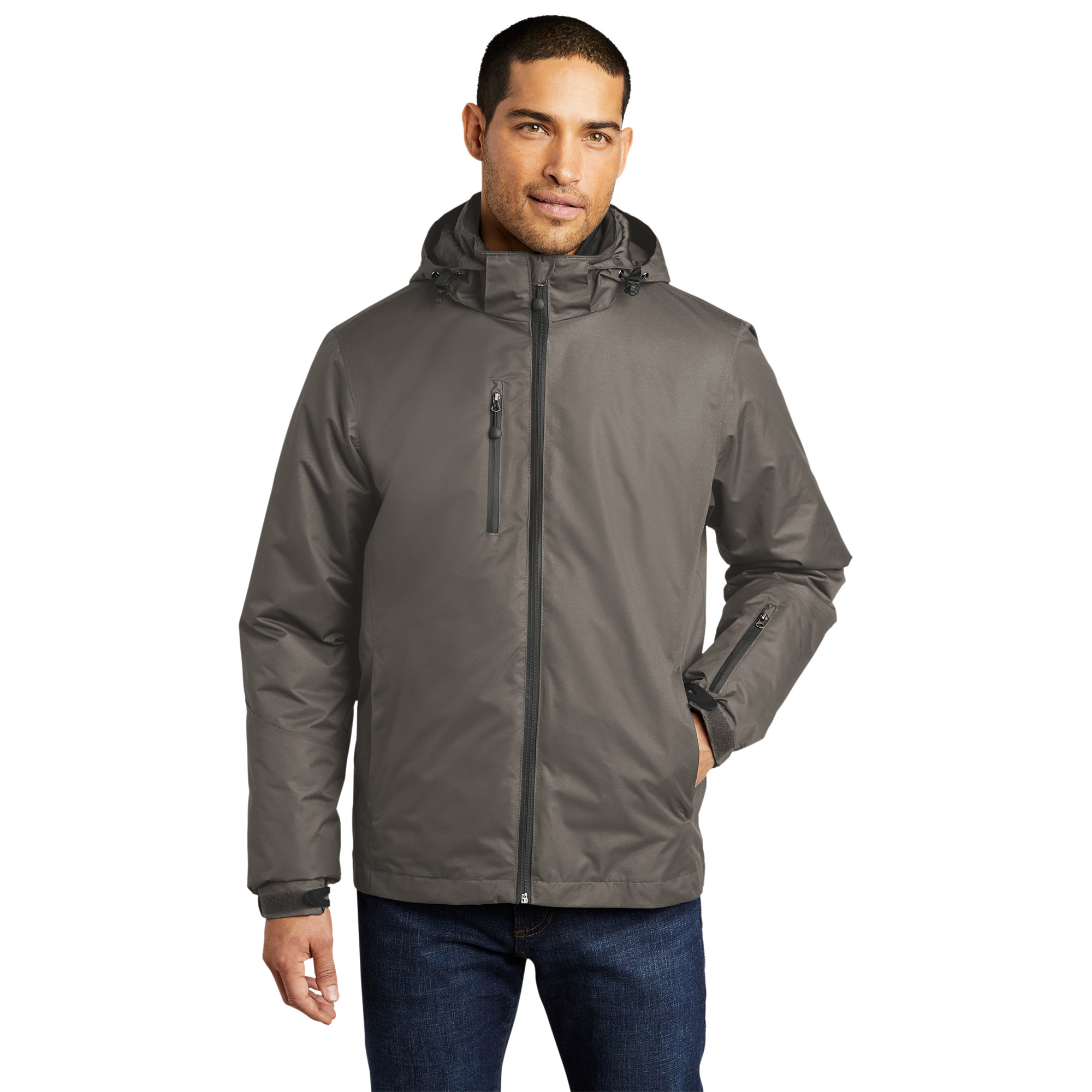 Port Authority J332 Vortex Waterproof 3-in-1 Jacket - Deep Smoke