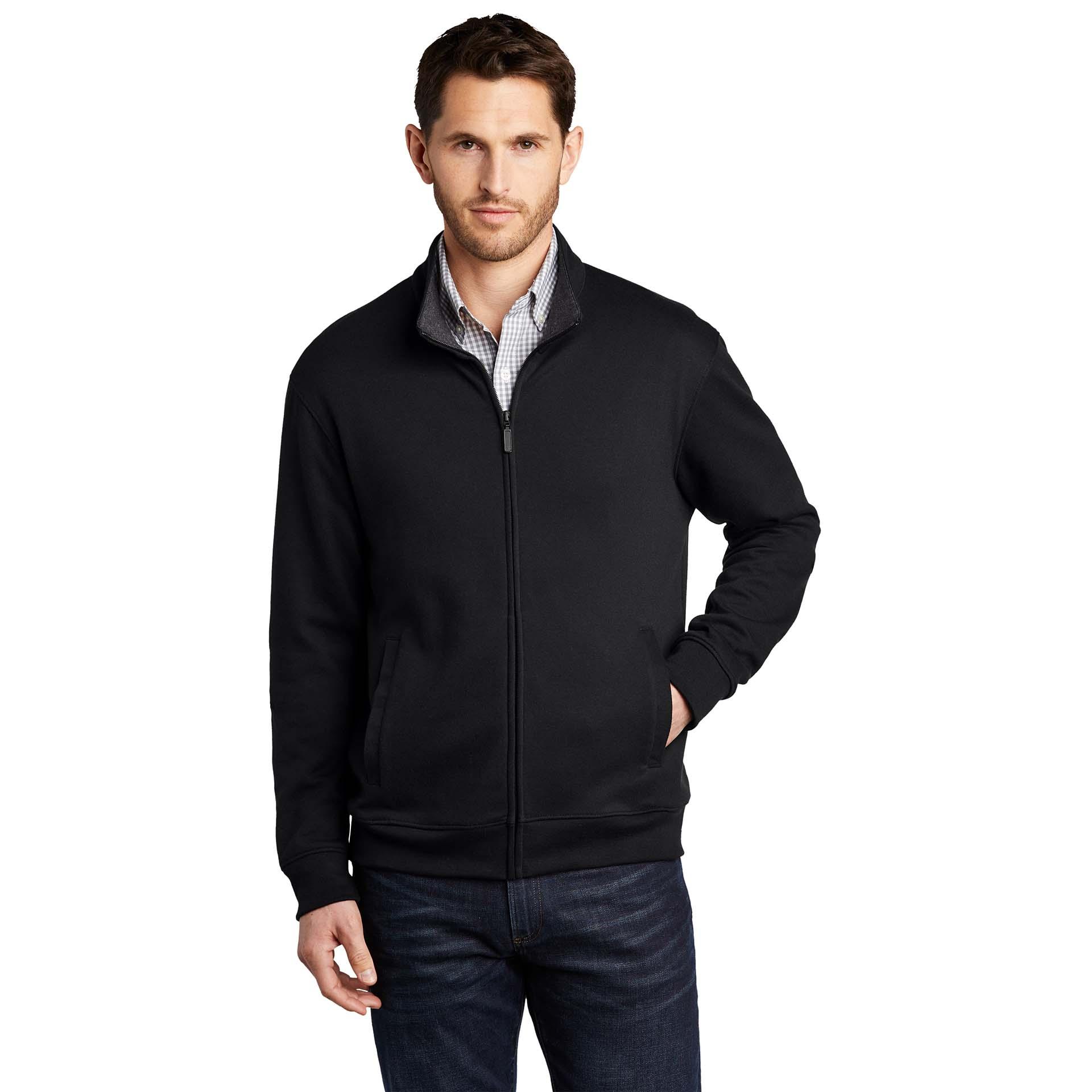 Port Authority K809 Interlock Full-Zip Jacket - Deep Black