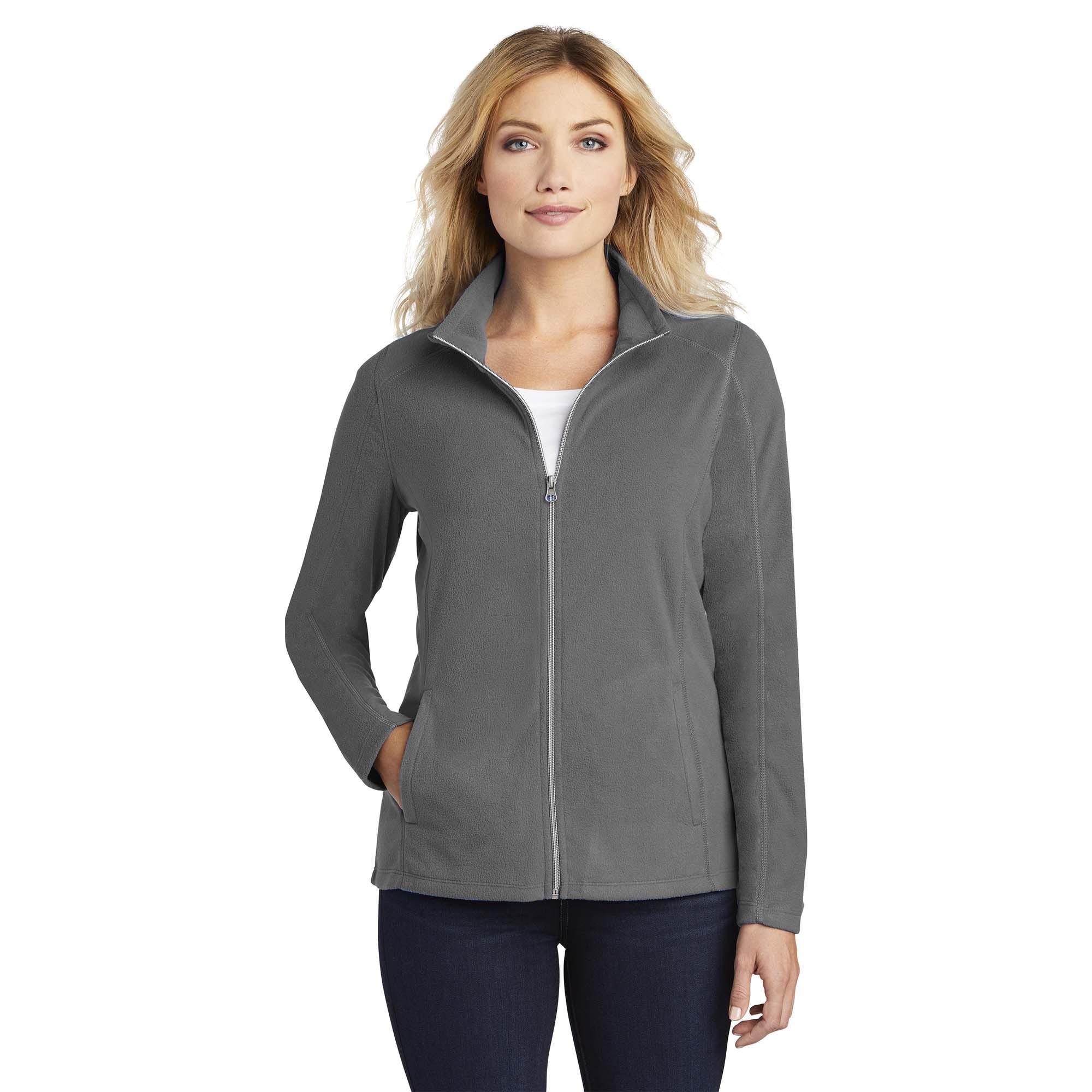 Port Authority® L235 Ladies Heather Microfleece Full-Zip Jacket