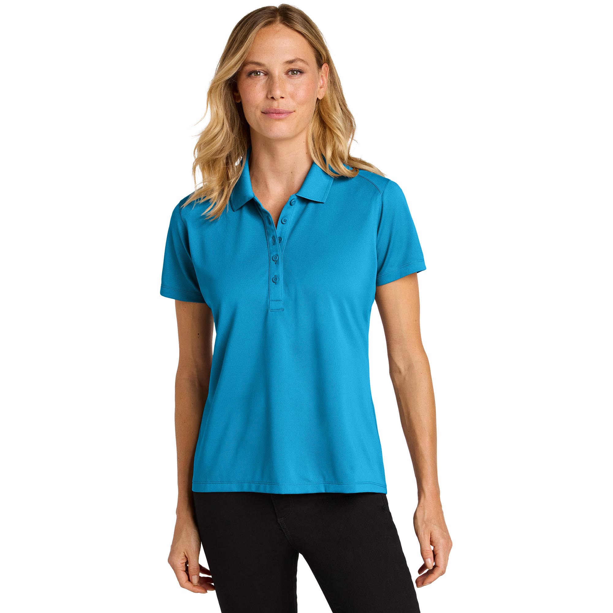 Parcel Blue Port Authority LK240 Ladies Wearever Performance Pique Polo - Parcel ...
