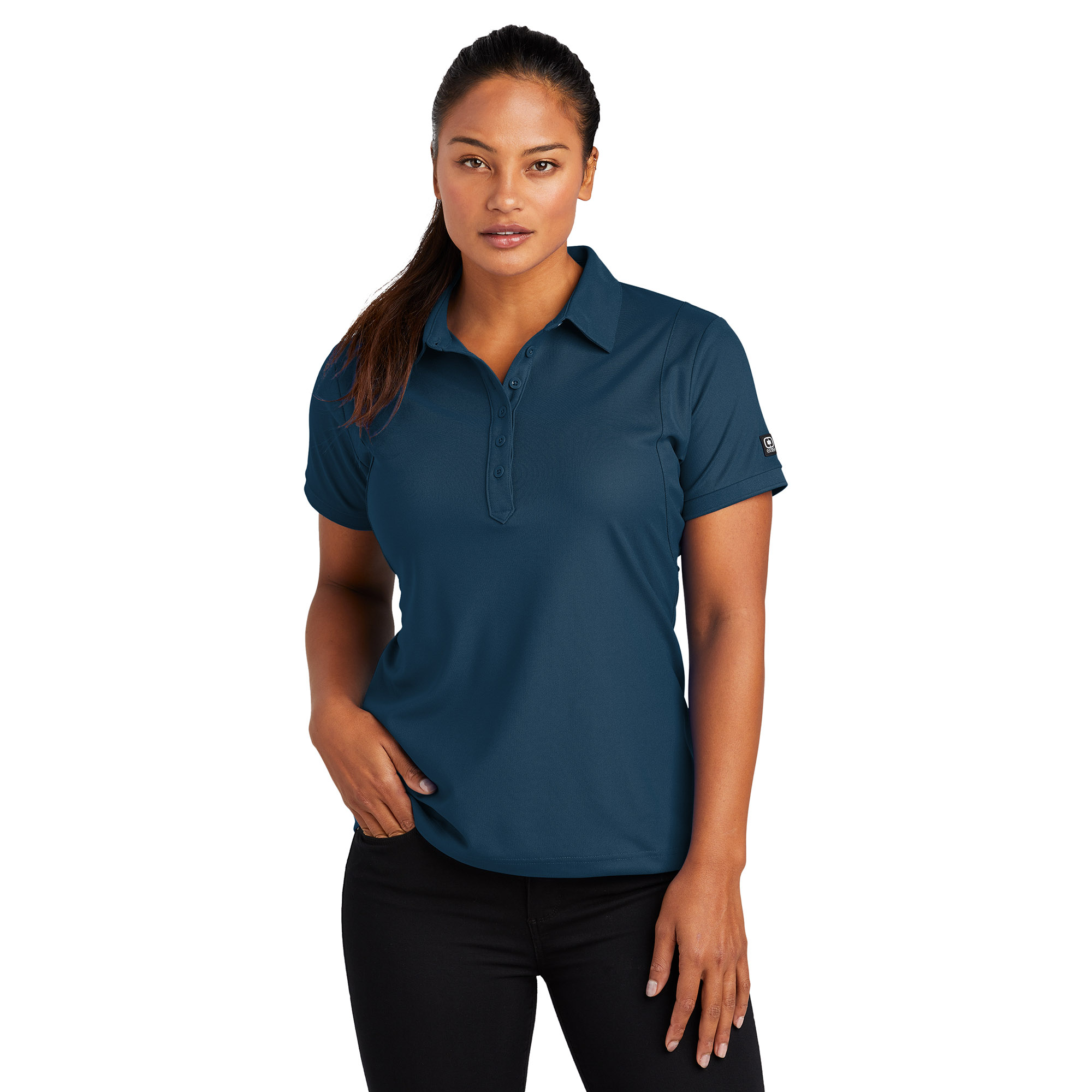 SanMar OGIO Ladies Jewel Henley 3/4 Sleeve Shirt