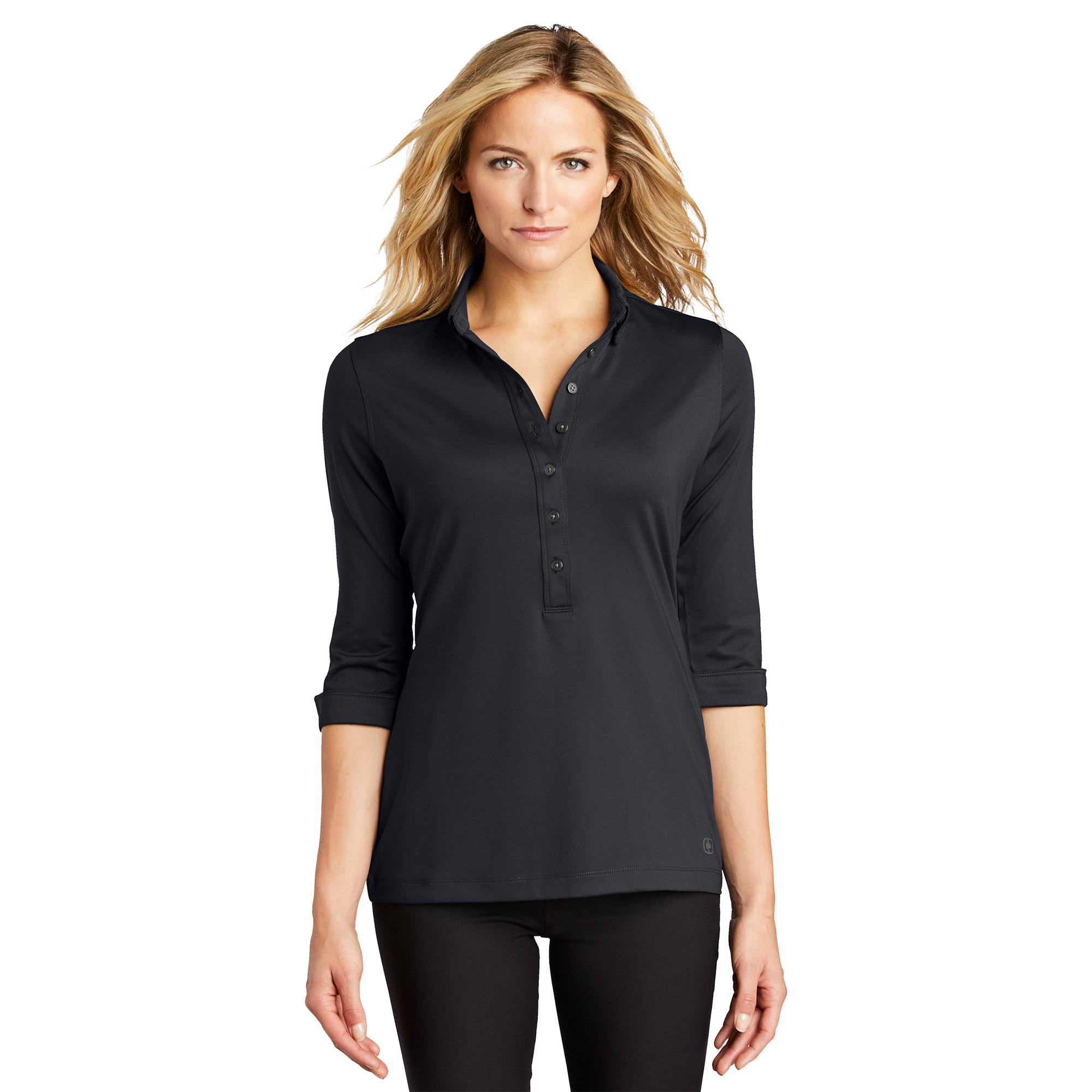 SanMar OGIO Ladies Jewel Henley 3/4 Sleeve Shirt