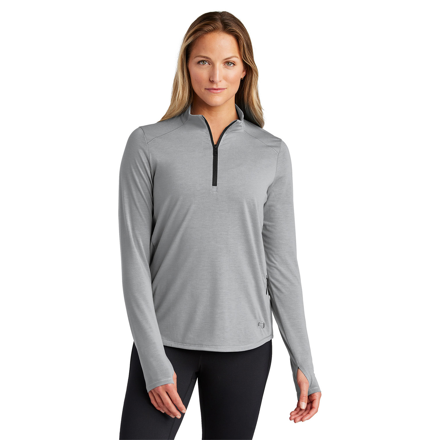 OGIO LOG153 Ladies Motion 1/4-Zip - Greystone | Full Source