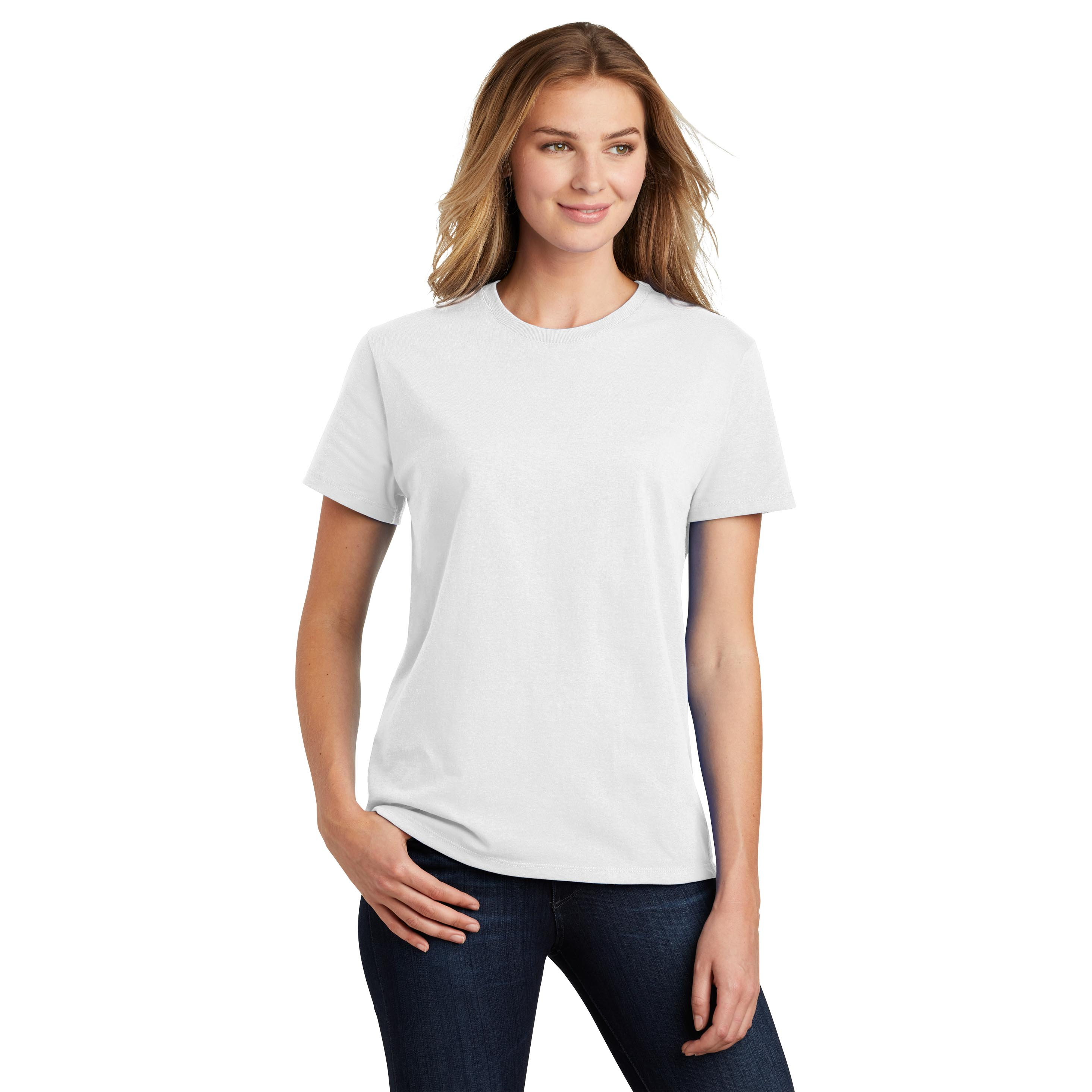 Port & Company LPC61 Ladies Essential T-Shirt - White | Full Source