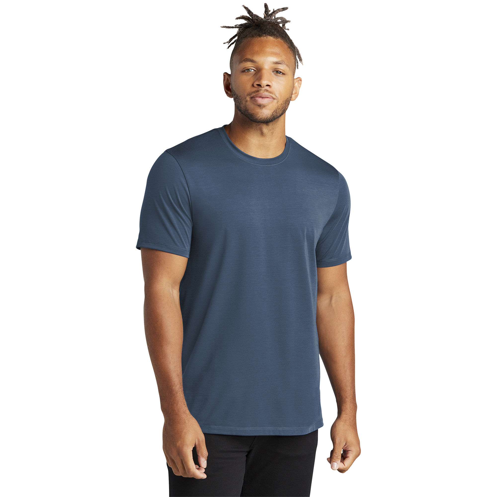 Mercer+Mettle MM1016 Stretch Jersey Crew - Insignia Blue | Full Source