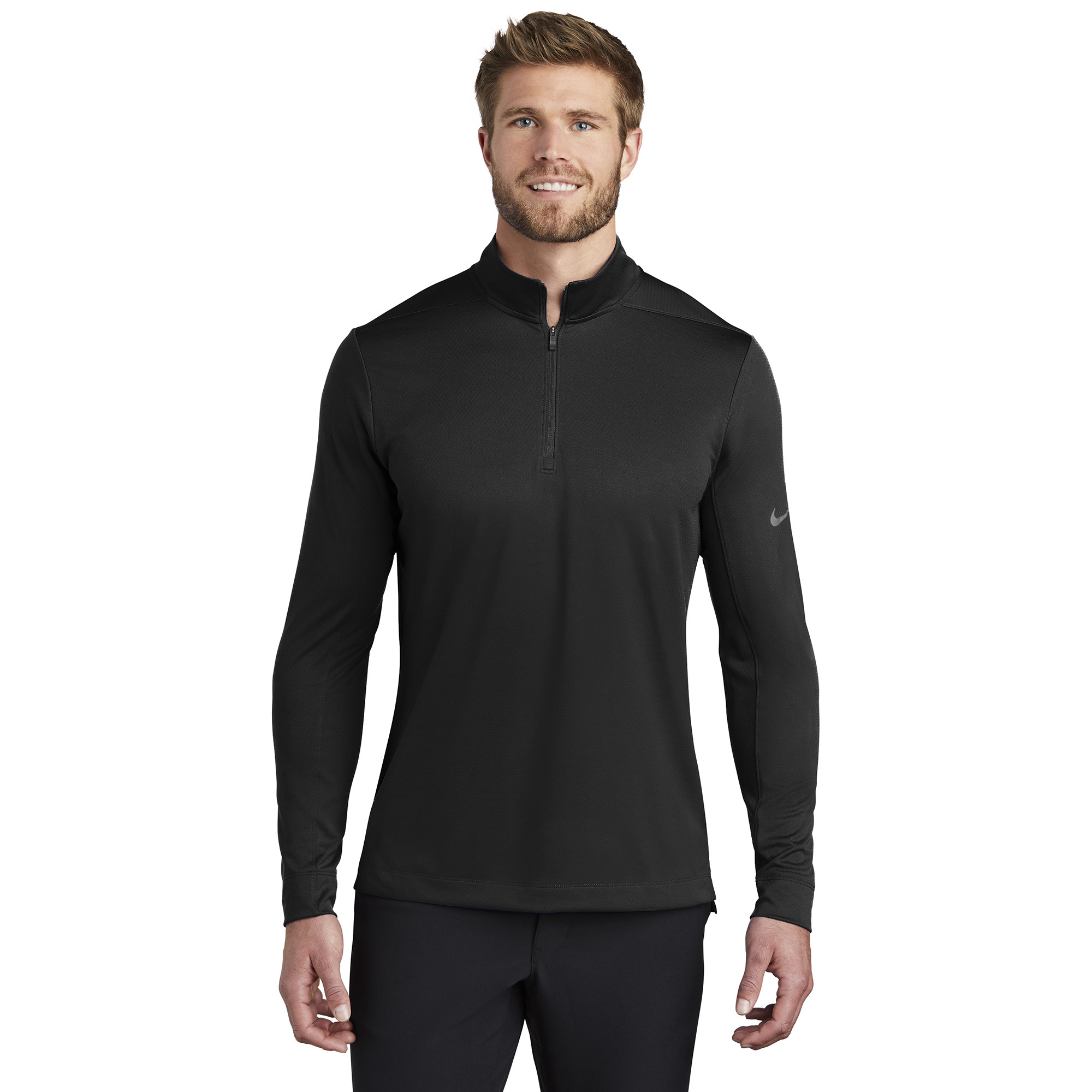 Nike NKBV6044 Dry 1/2-Zip Cover-Up - Black | Full Source