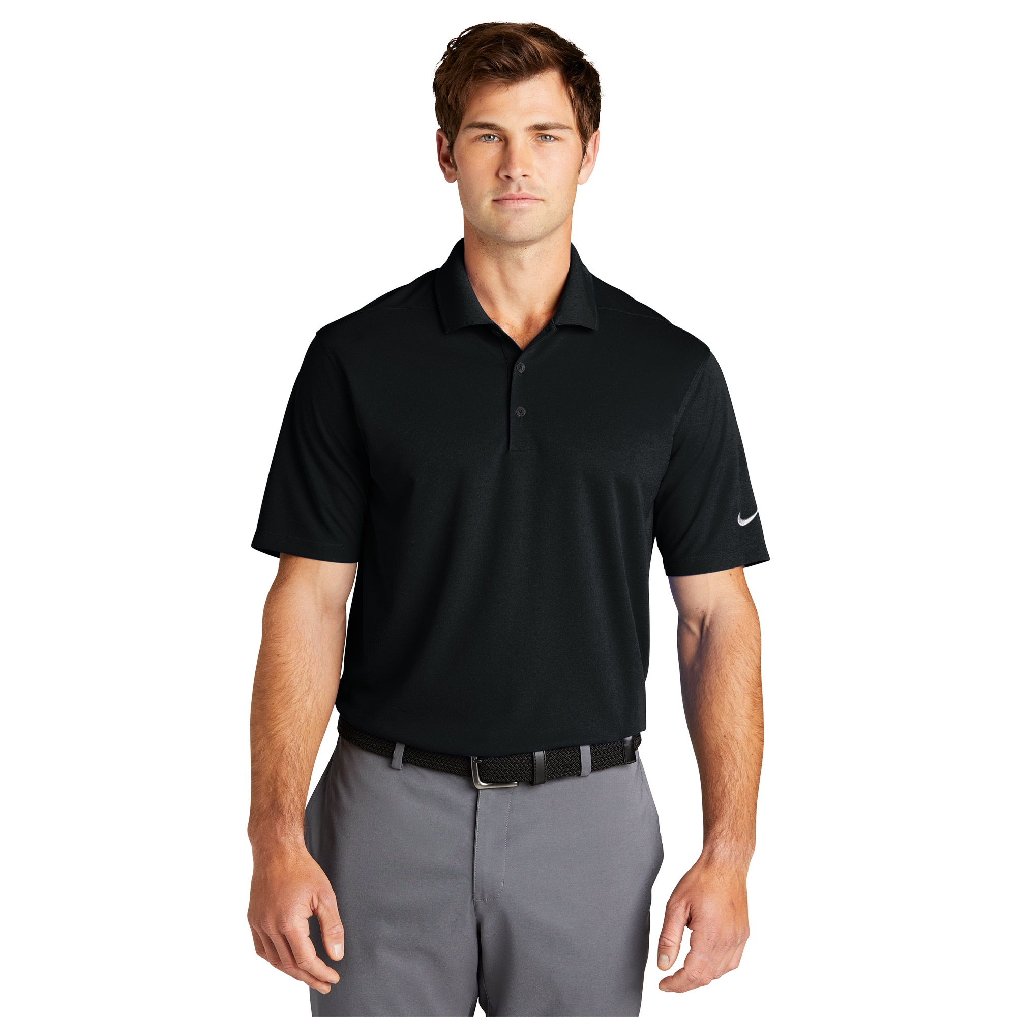 Nike NKDC1963 Dri-FIT Micro Pique 2.0 Polo - Black | Full Source