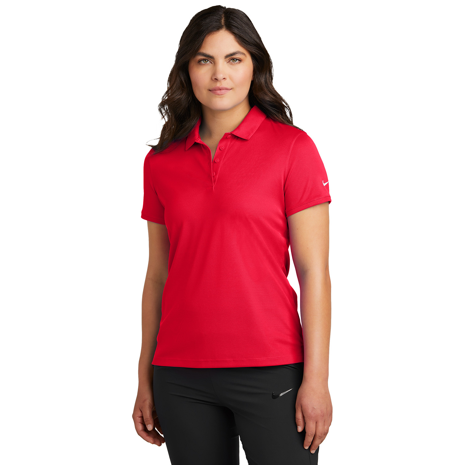 Nike NKDX6685 Ladies Victory Solid Polo - University Red | Full Source