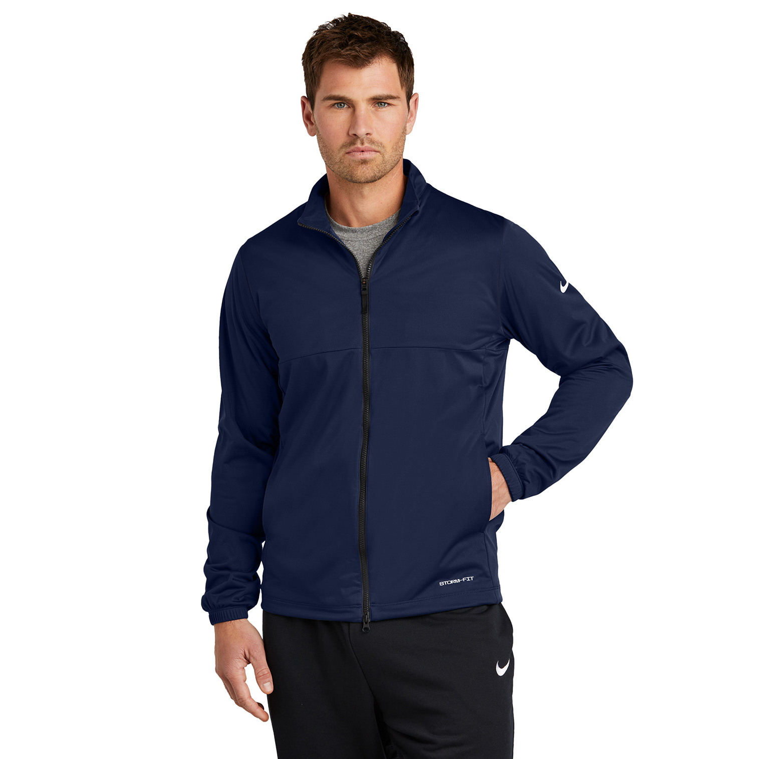 Nike NKDX6716 Storm-FIT Full Zip Jacket - College Navy | Full Source