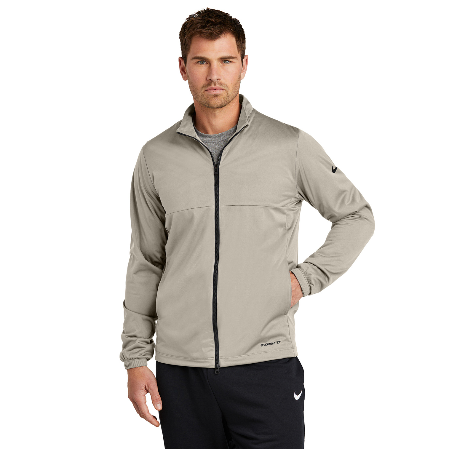 Nike NKDX6716 Storm-FIT Full Zip Jacket - Stone | Full Source