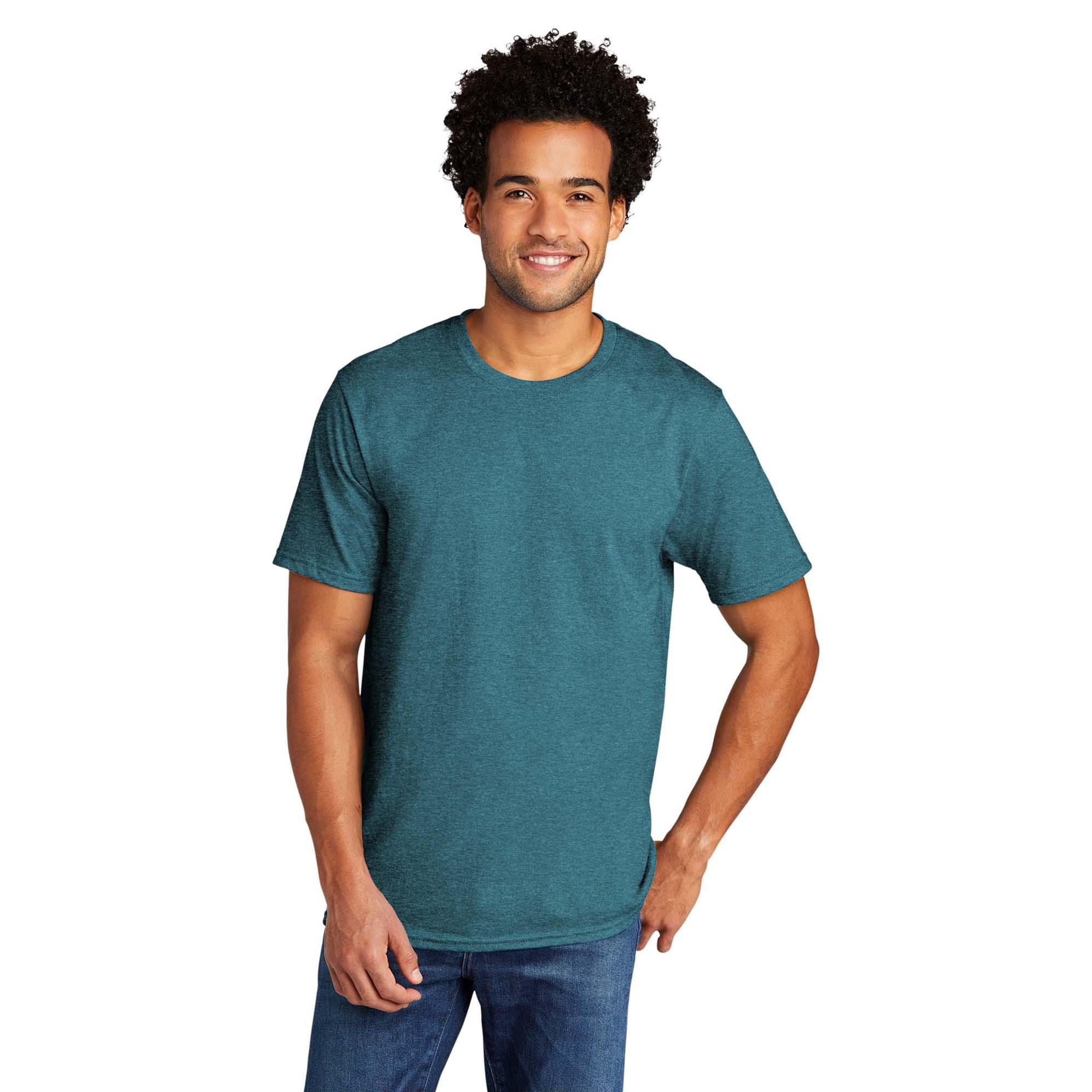 Port & Company PC330 Tri-Blend Tee - Vivid Teal Heather | Full Source