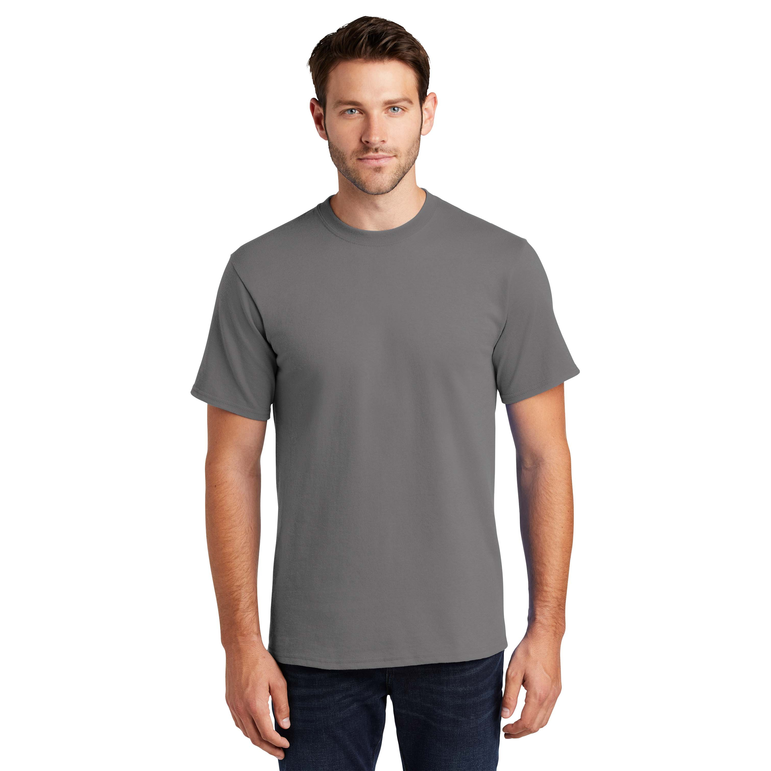 Port & Company PC61 Essential T-Shirt - Medium Grey | Full Source
