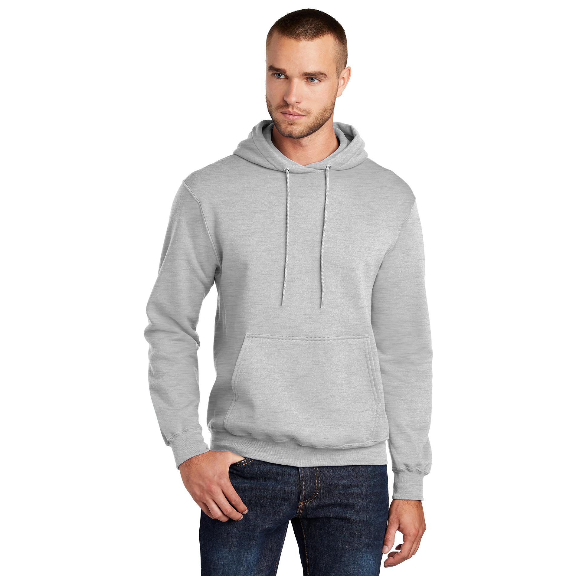 Port & Company PC78H Core Fleece Pullover Hooded Sweatshirt - Ash ...
