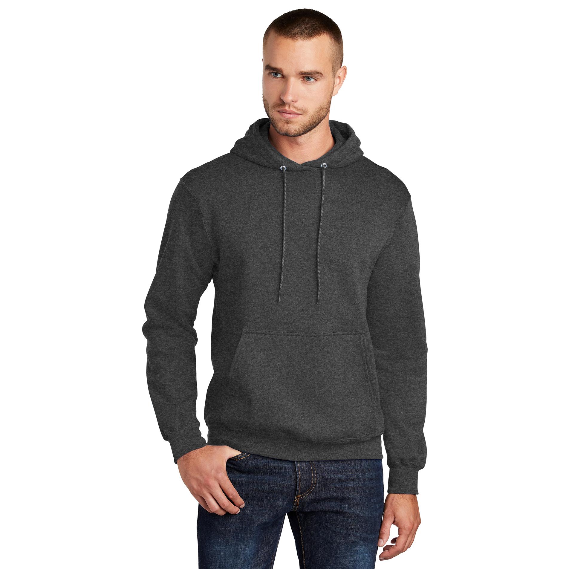 Port & Company PC78H Core Fleece Pullover Hooded Sweatshirt - Dark ...